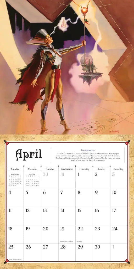 2027 Boris Vallejo & Julie Bell's Fantasy - Square Wall Calendar