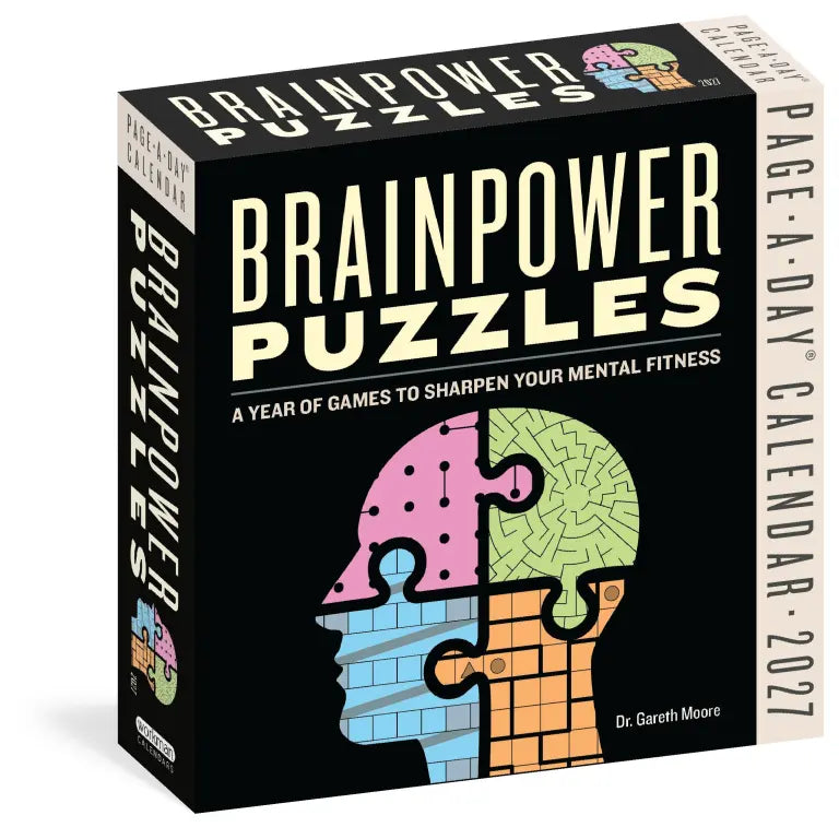 2027 Brainpower Puzzles - Daily Boxed Page-A-Day Calendar
