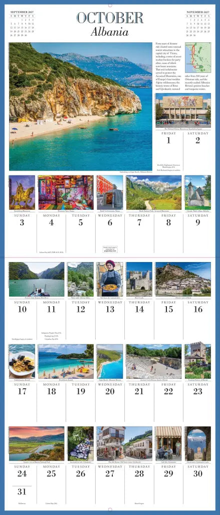 2027 1,000 Places to See Before You Die Picture-A-Day - Deluxe Wall Calendar
