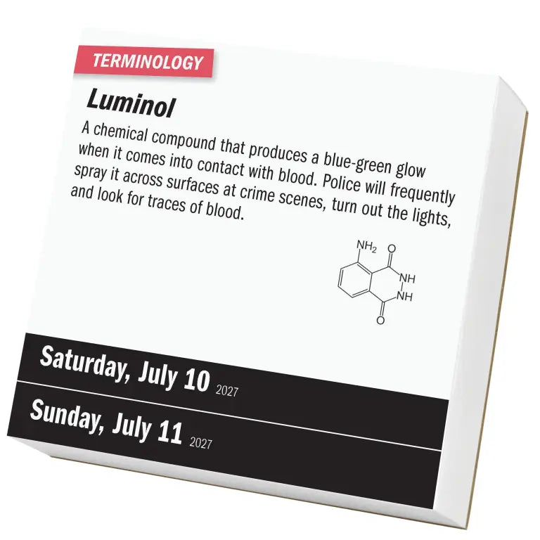 2027 Year of True Crime - Daily Boxed Page-A-Day Calendar