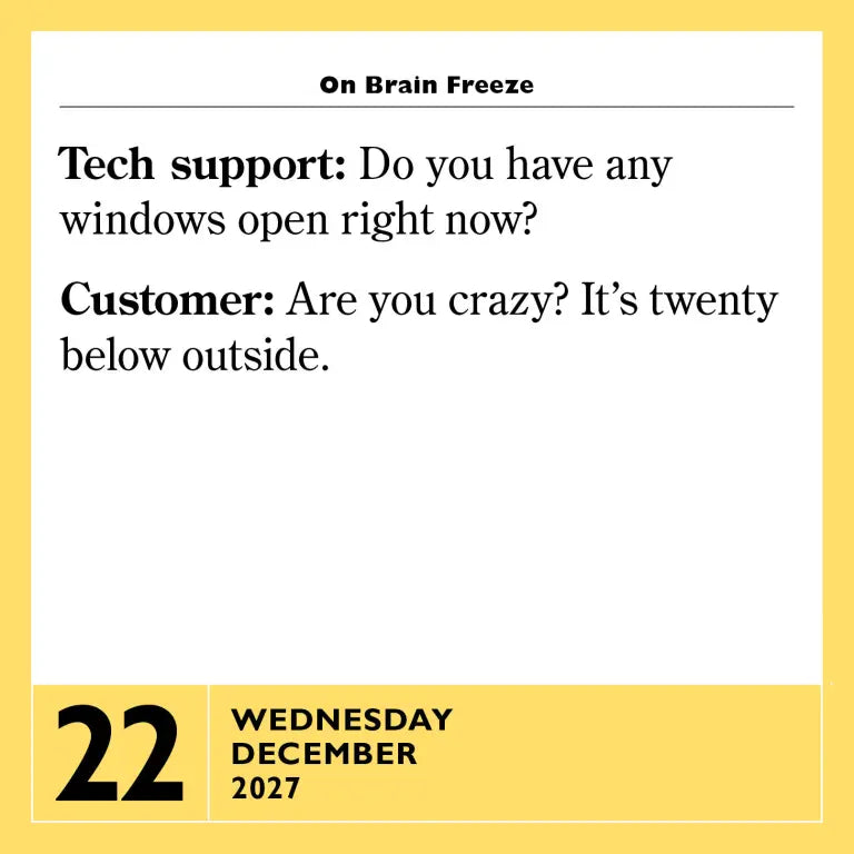 2027 365 Stupidest Things Ever Said™ - Daily Boxed Page-A-Day Calendar