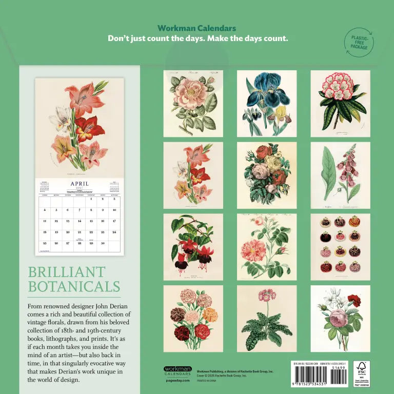 2027 World of John Derian - Square Wall Calendar