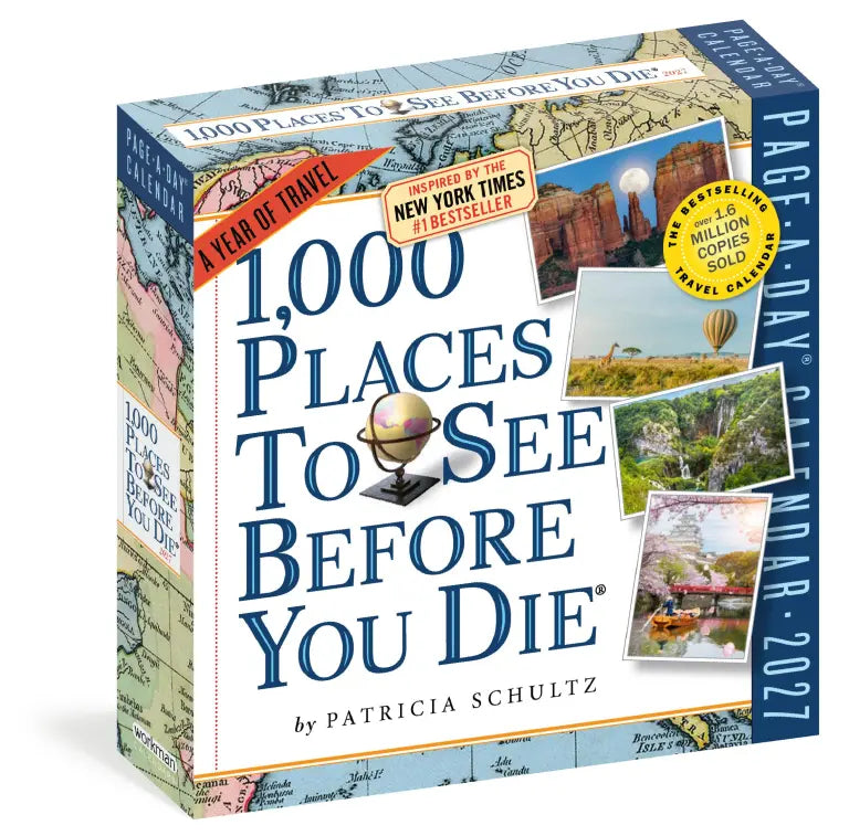 2027 1,000 Places to See Before You Die - Daily Boxed Page-A-Day Calendar