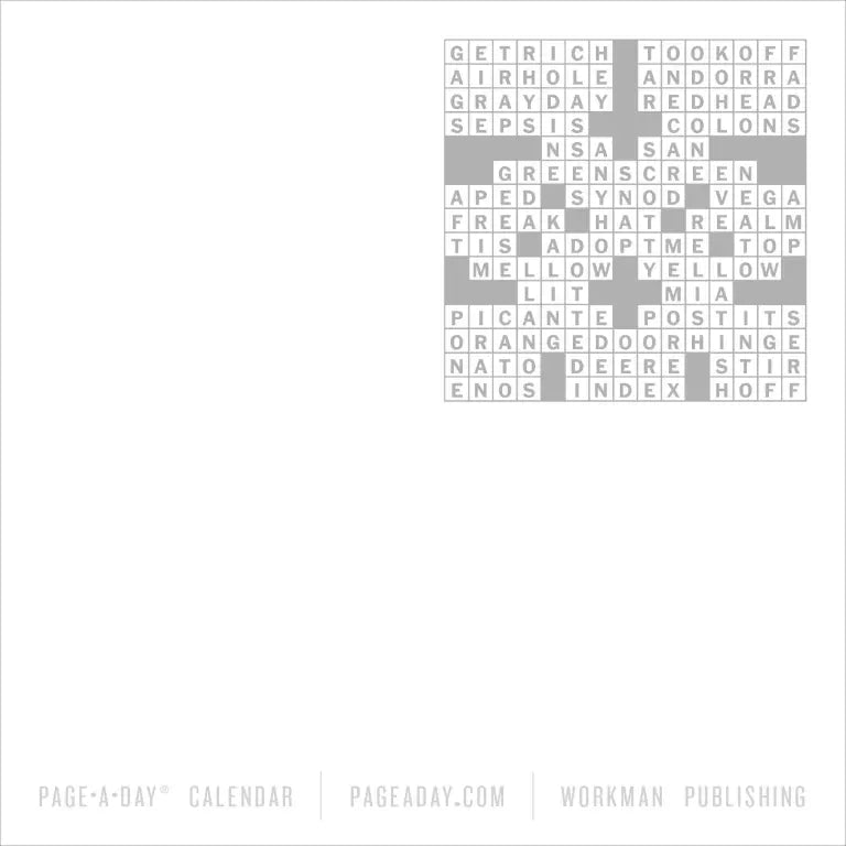 2027 New York Times Crossword - Daily Boxed Page-A-Day Calendar