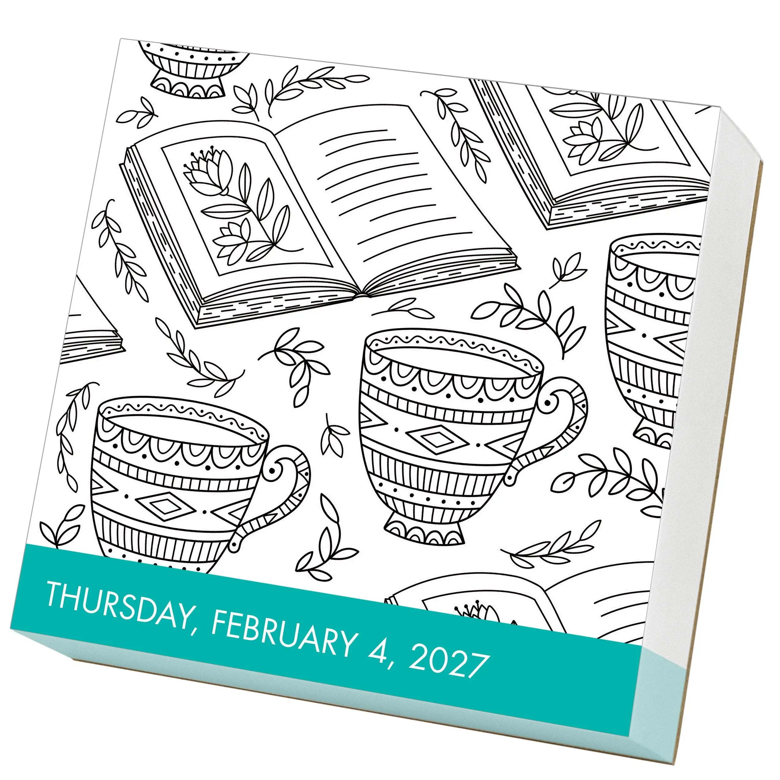 2027 Calm Coloring - Daily Boxed Page-A-Day Calendar