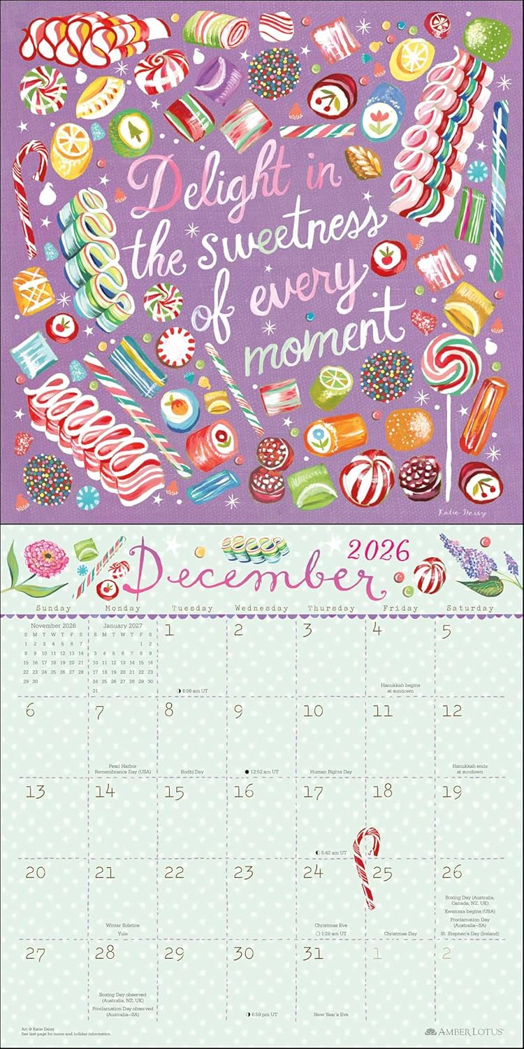 2026 Katie Daisy: Trust the Magic - Square Wall Calendar