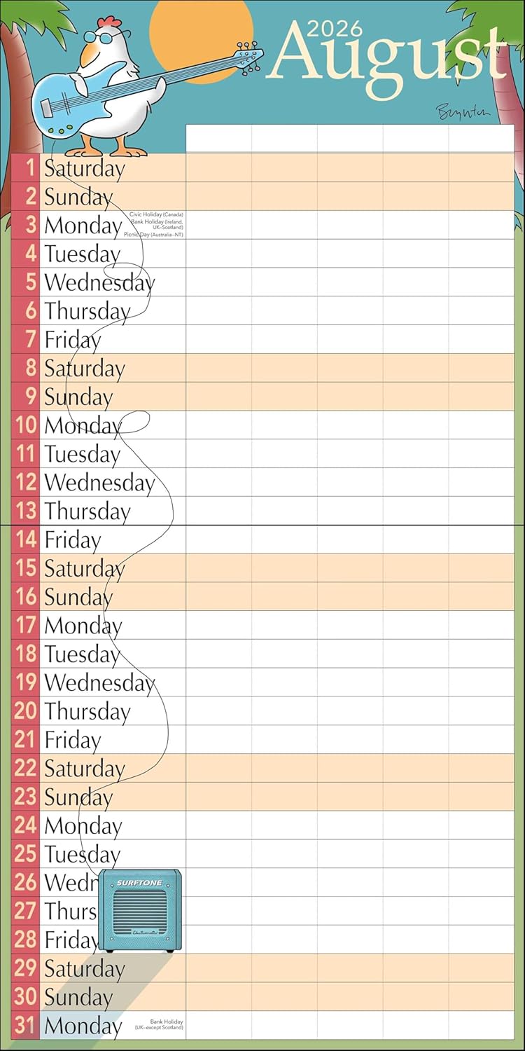 2026 Sandra Boynton: My Family - Square Wall Calendar