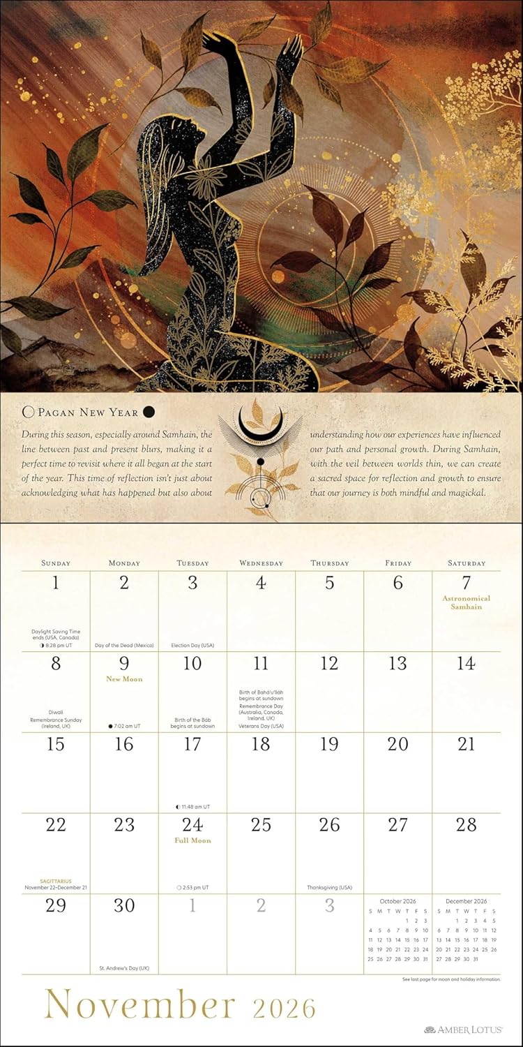 2026 Year of the Witch - Square Wall Calendar