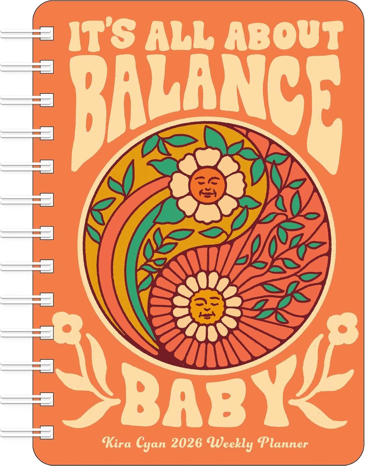 2026 Kira Cyan: It's All About Balance, Baby - Monthly & Weekly Diary/Plannerv