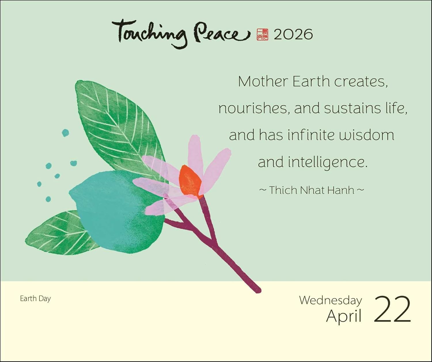 2026 Touching Peace: Thich Nhat Hanh - Boxed Page-A-Day
