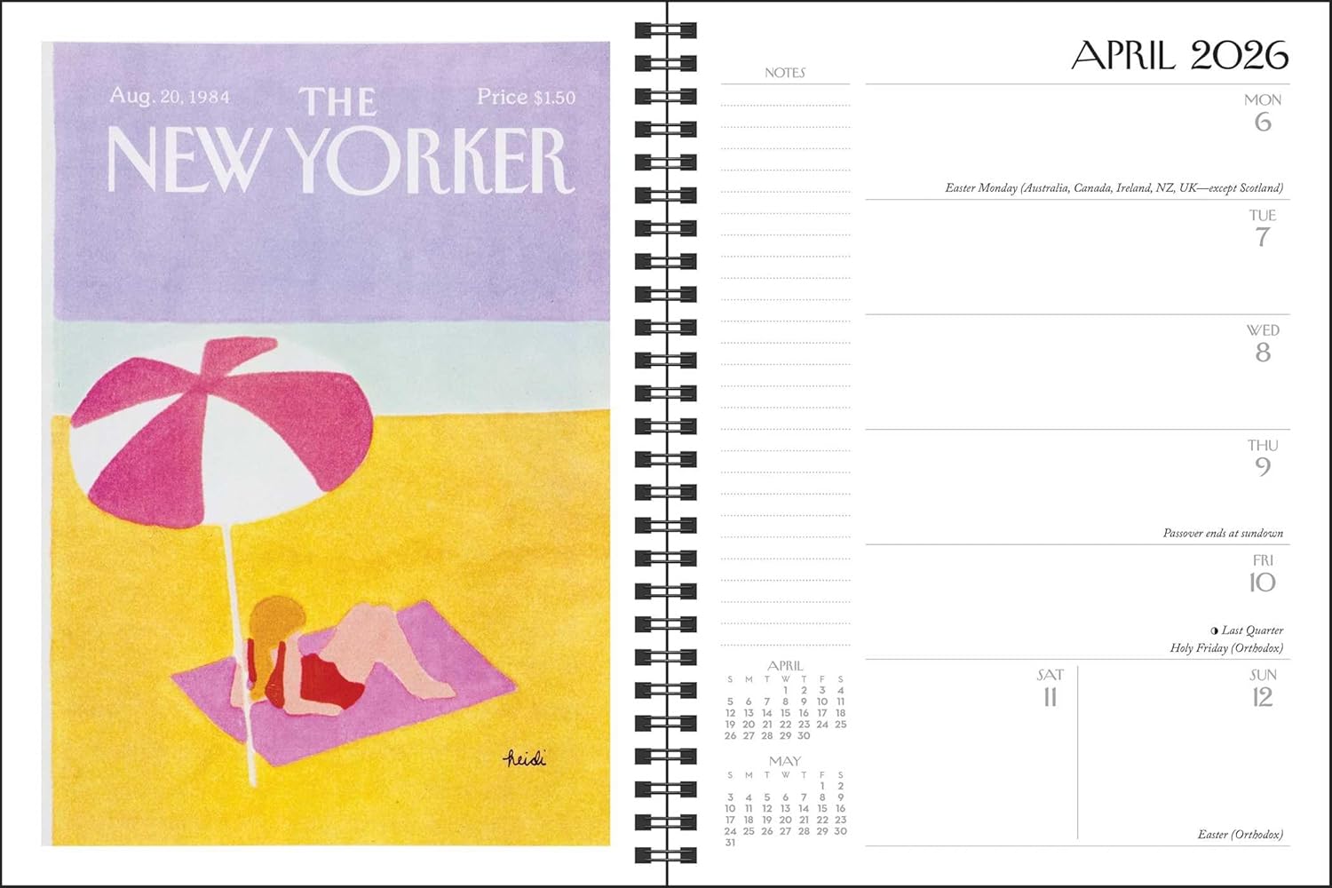 2026 New Yorker Magazine - Monthly & Weekly Diary/Planner