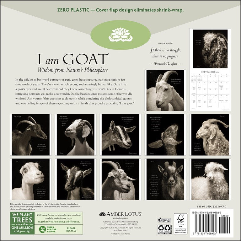 2026 I Am Goat - Square Wall Calendar
