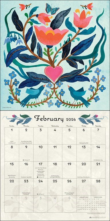 2026 Flora & Fauna - Square Wall Calendar