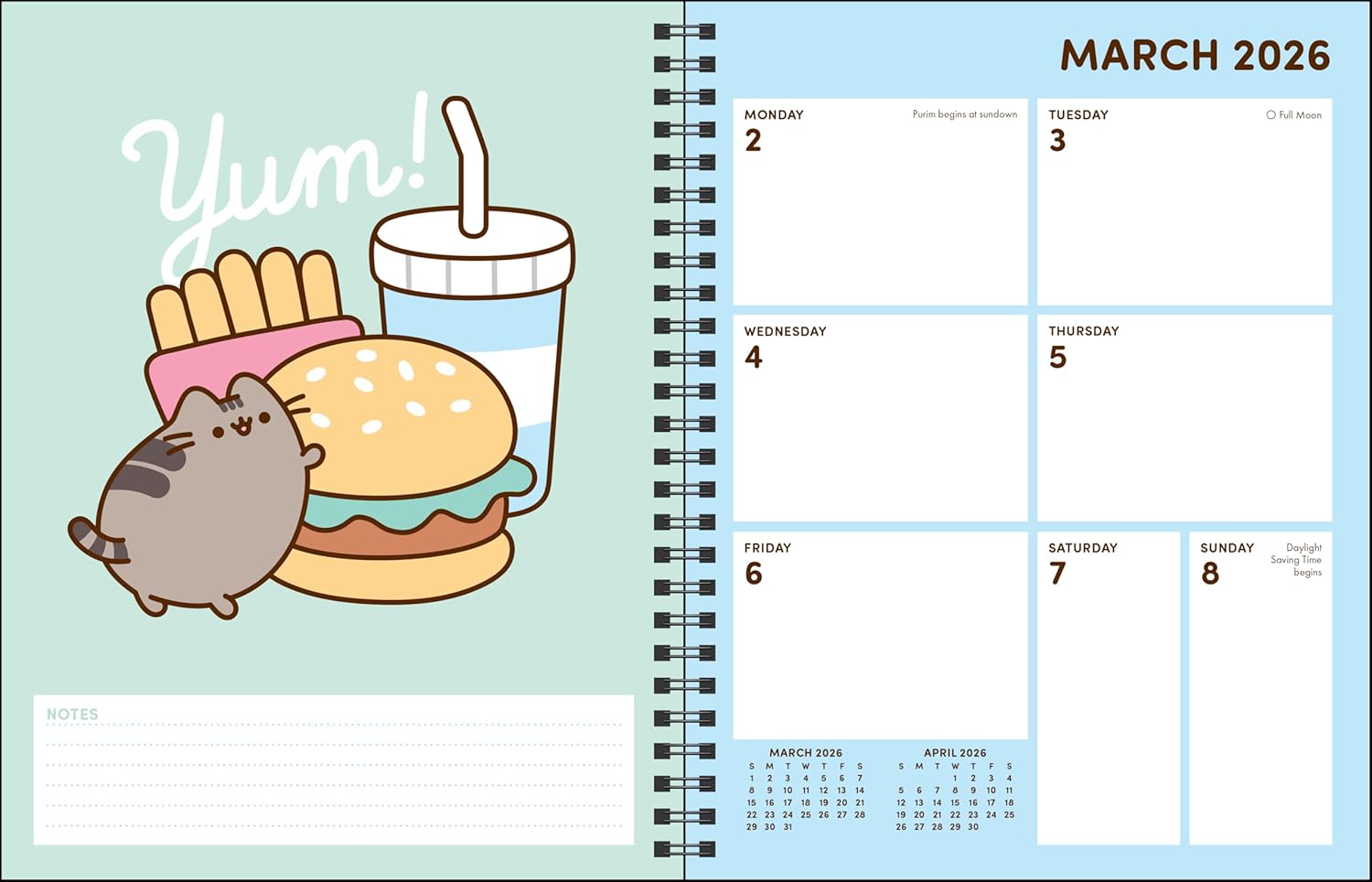 2026 Pusheen - Monthly & Weekly Diary/Planner
