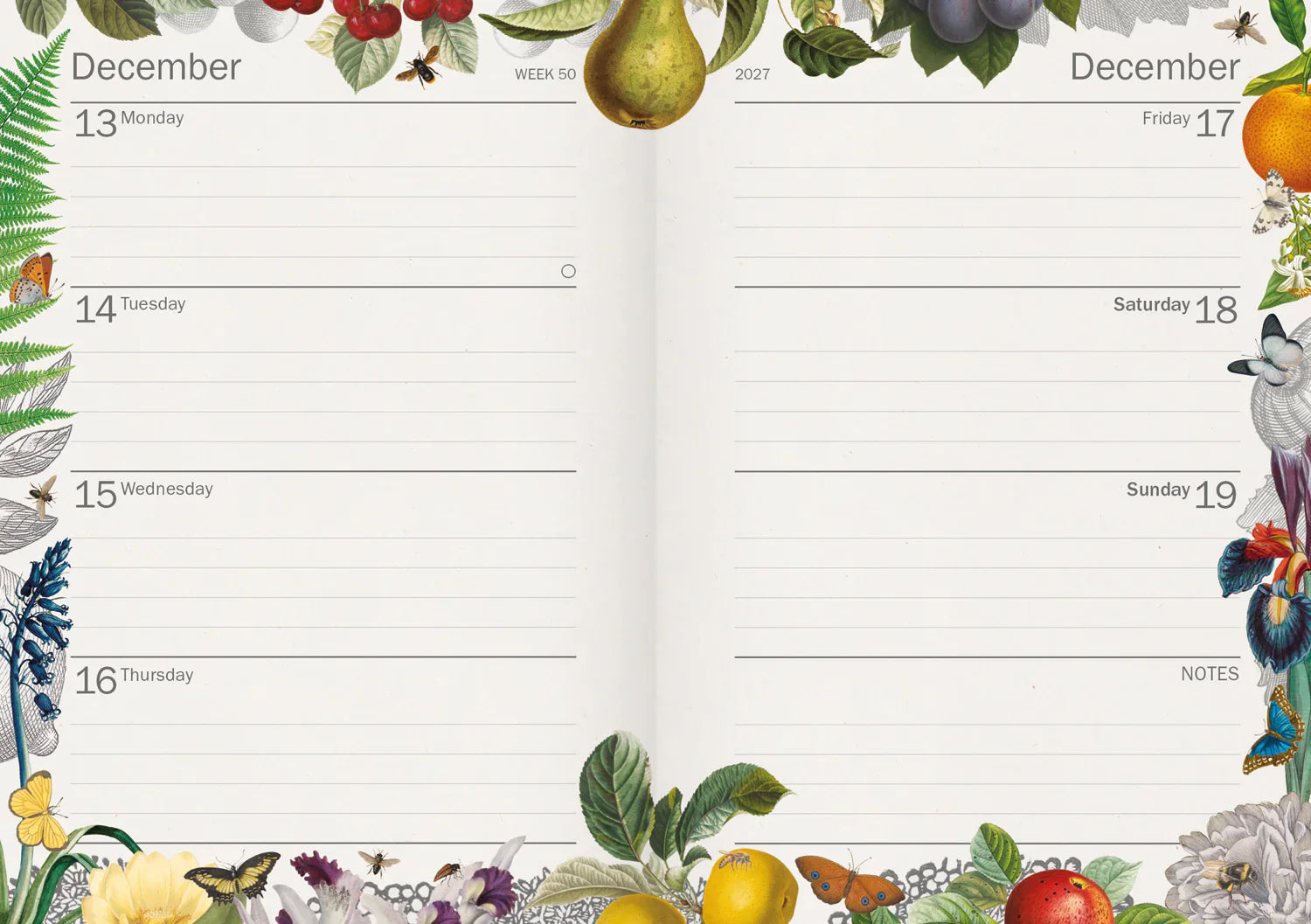 2027 Royal Botanic Kew Gardens A6 - Weekly Diary/Planner