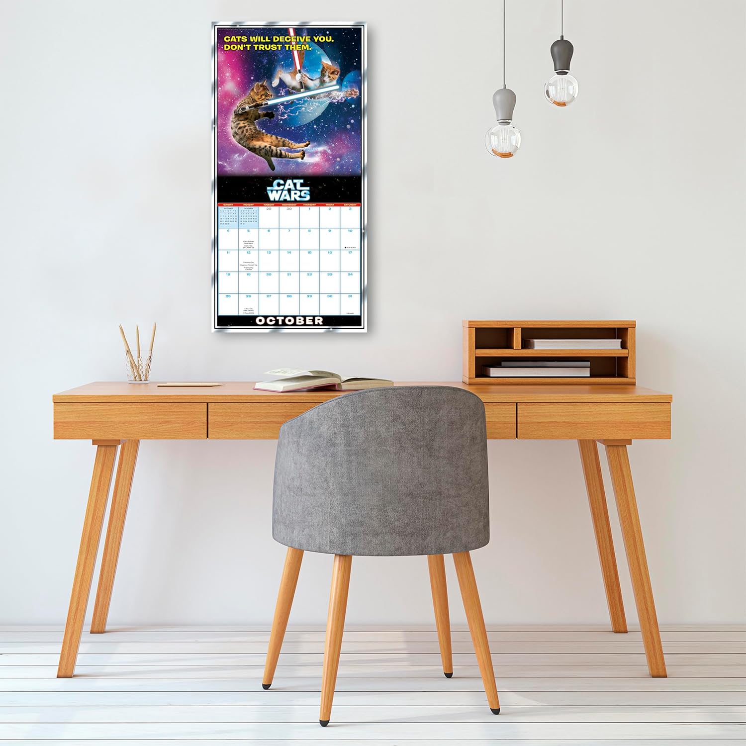 2026 Cat Wars - Square Wall Calendar