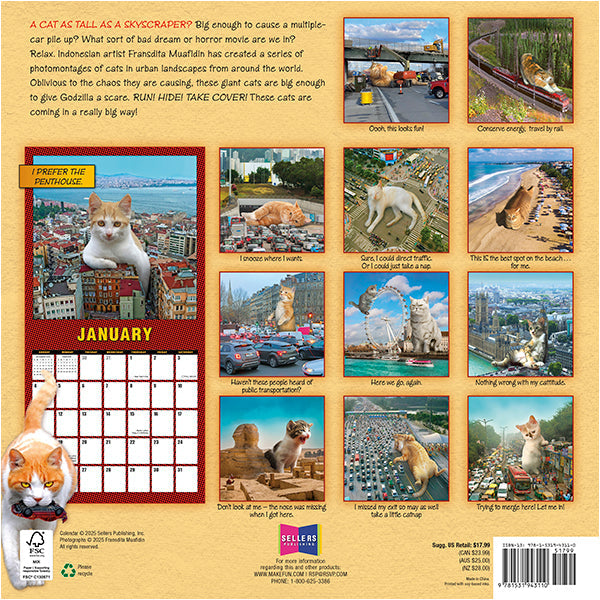 2026 Catzilla - Square Wall Calendar