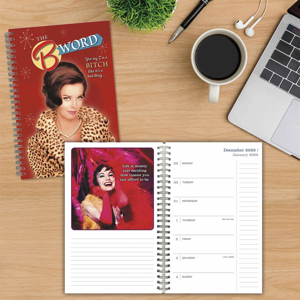 2026 The B Word - Monthly & Weekly Diary/Planner