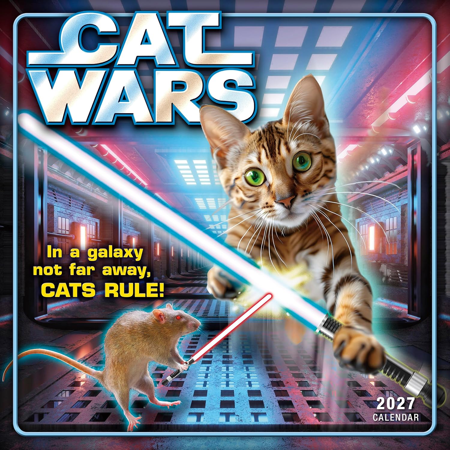 2027 Cat Wars - Square Wall Calendar