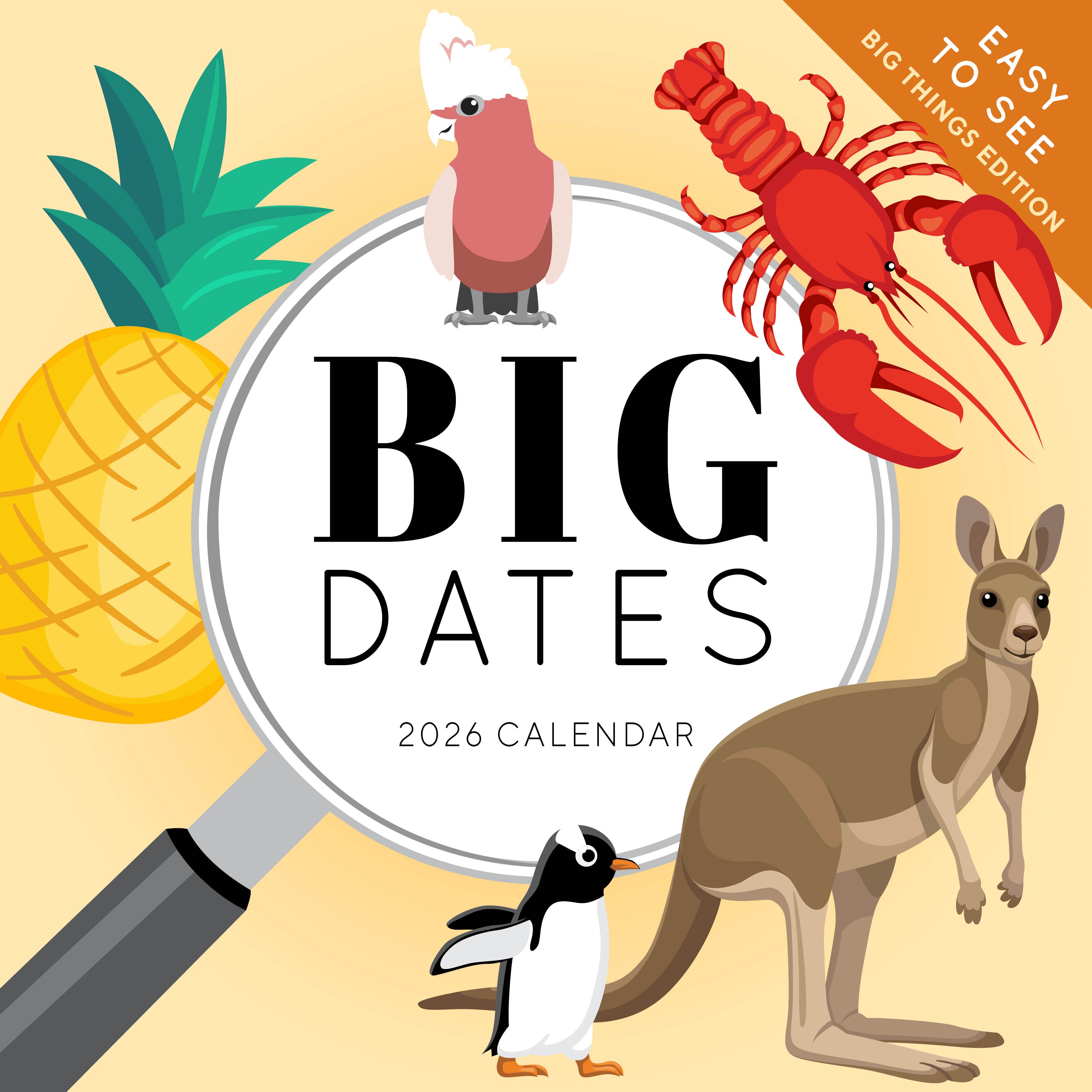 2026 BIG DATES - Big Things - Square Wall Calendar