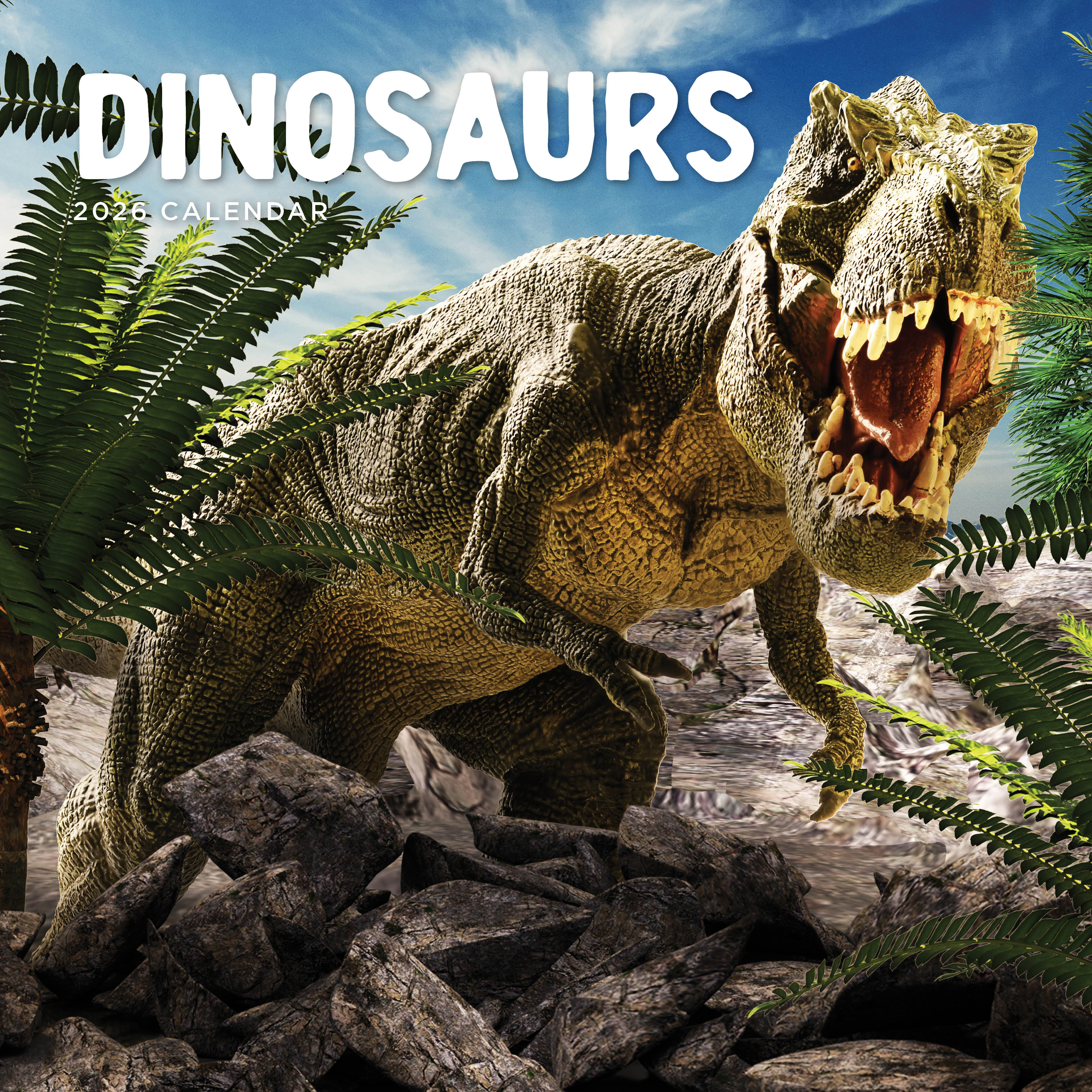 2026 Dinosaurs - Square Wall Calendar