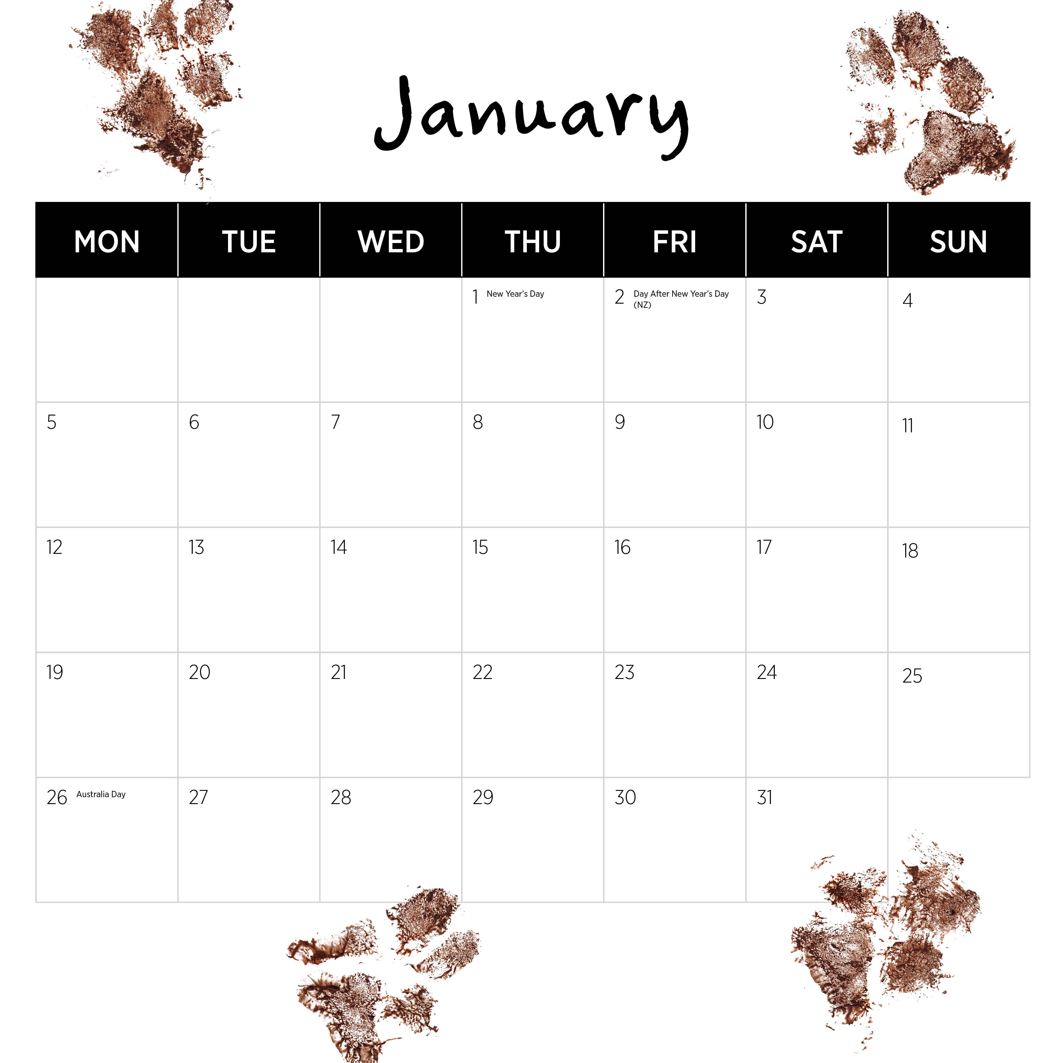 2026 Dogs Life - Square Wall Calendar