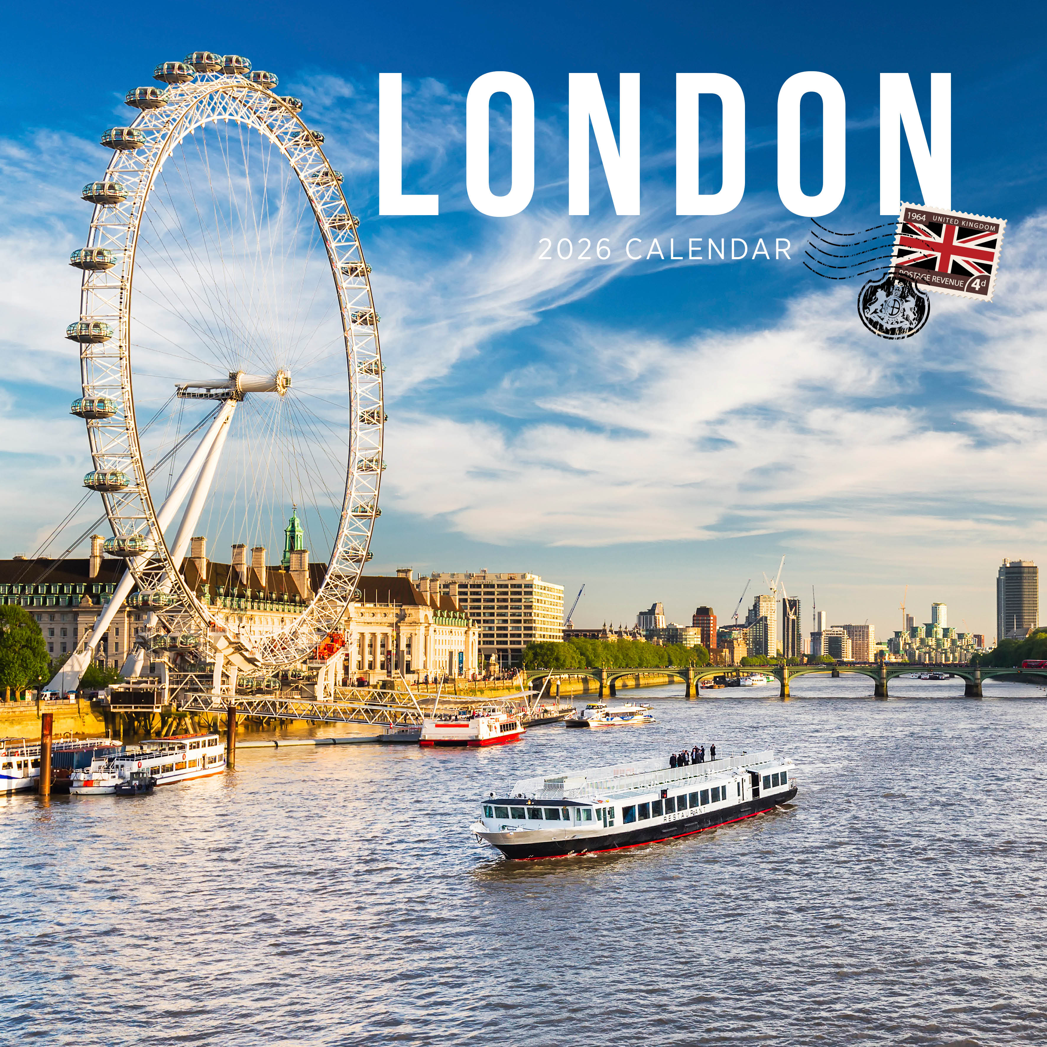 2026 London - Square Wall Calendar