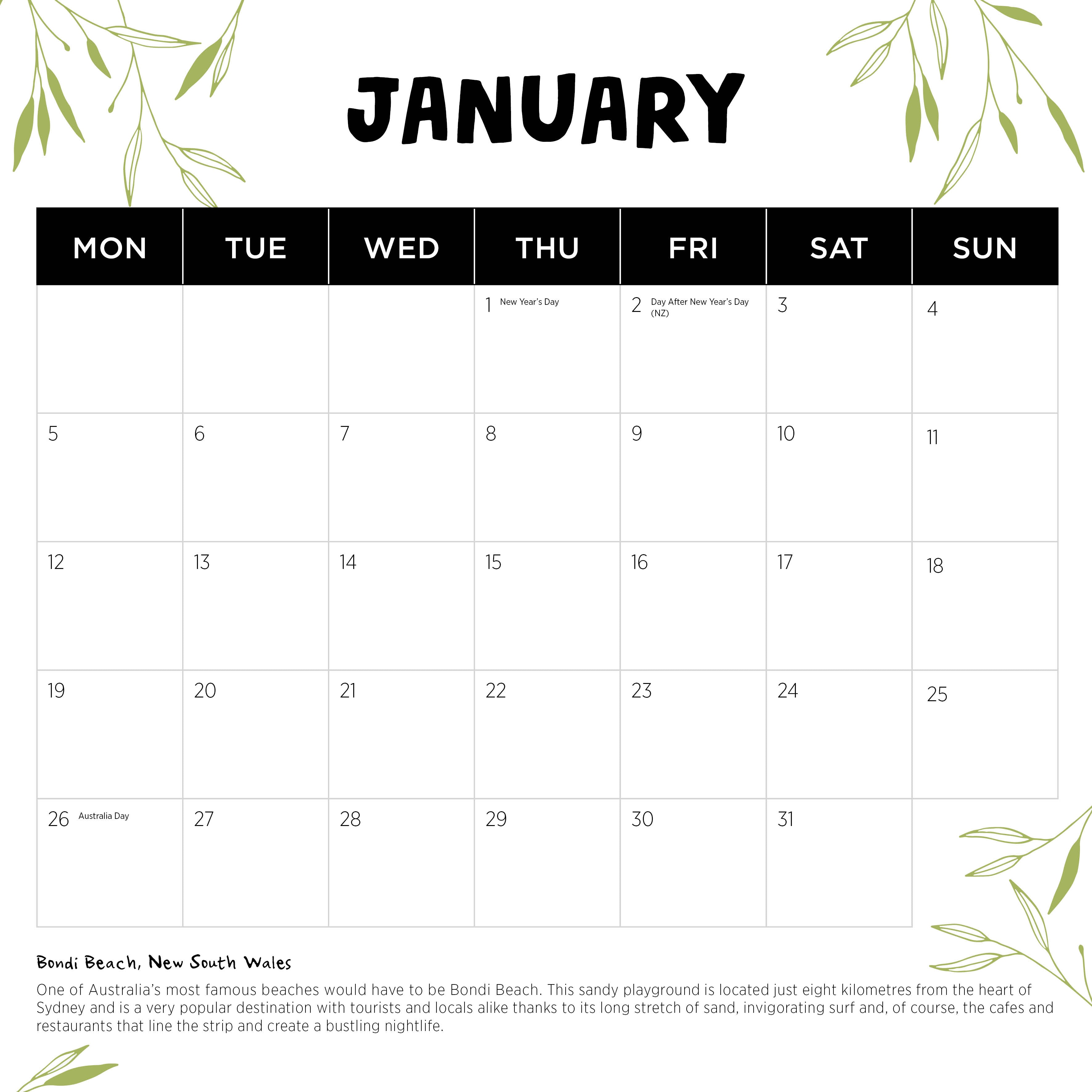 2026 Our Australia - Square Wall Calendar