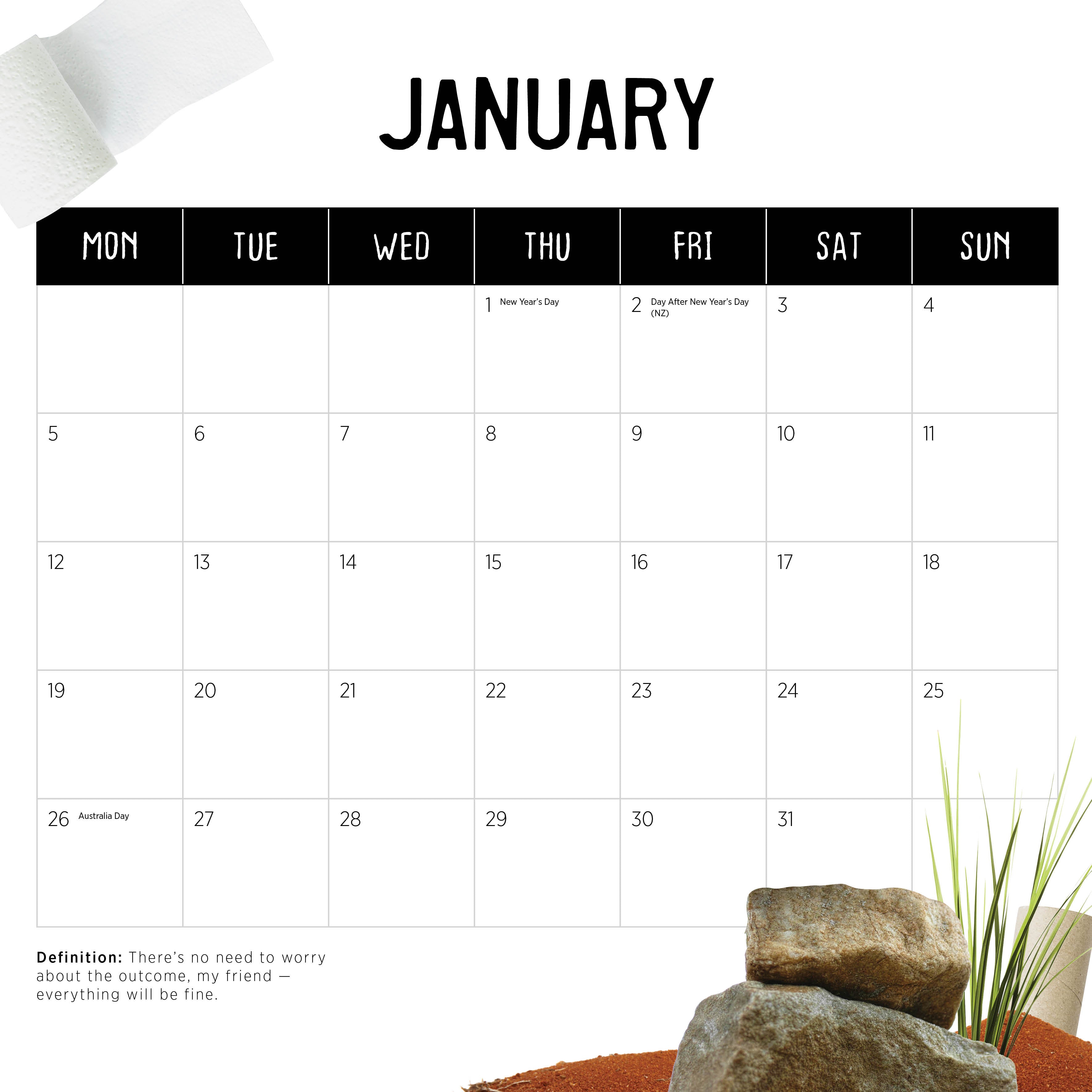 2026 Our Australia The Great Australian Dunny - Square Wall Calendar