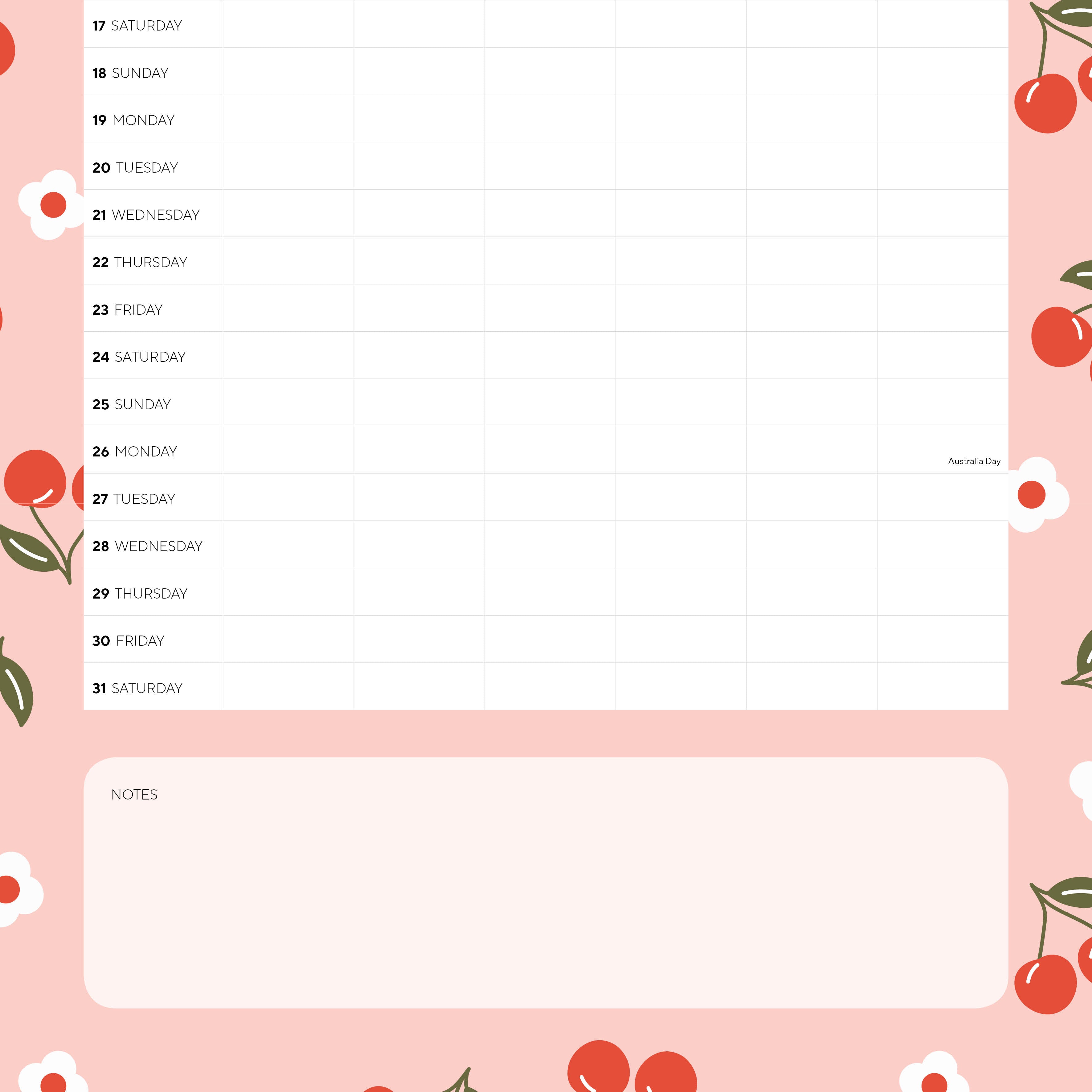 2026 The Monthly Planner - Square Wall Calendar
