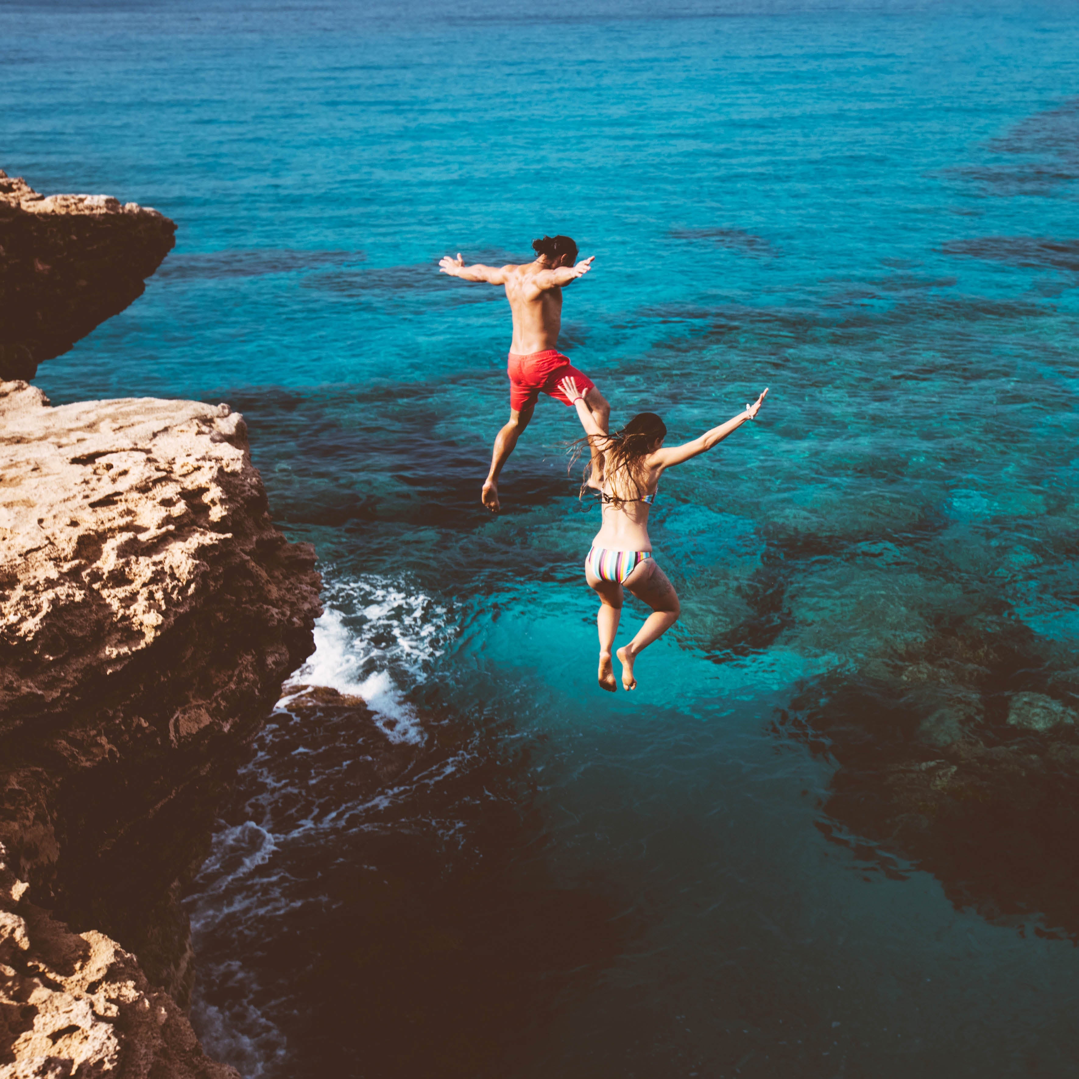 2026 Cliff Diving - Square Wall Calendar