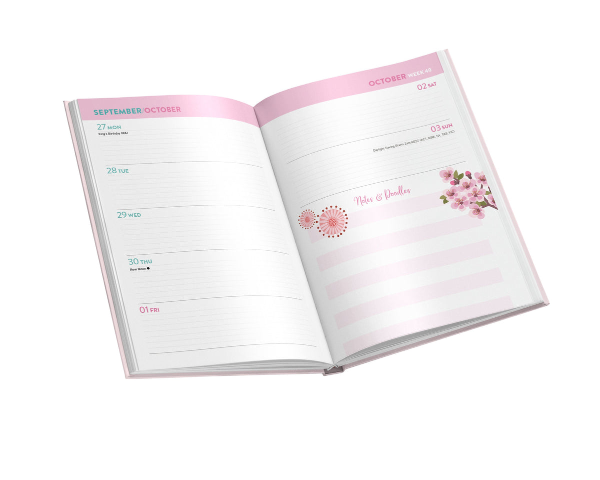 2027 ABC Gardening Australia - Weekly Diary/Planner — weekly diary spread