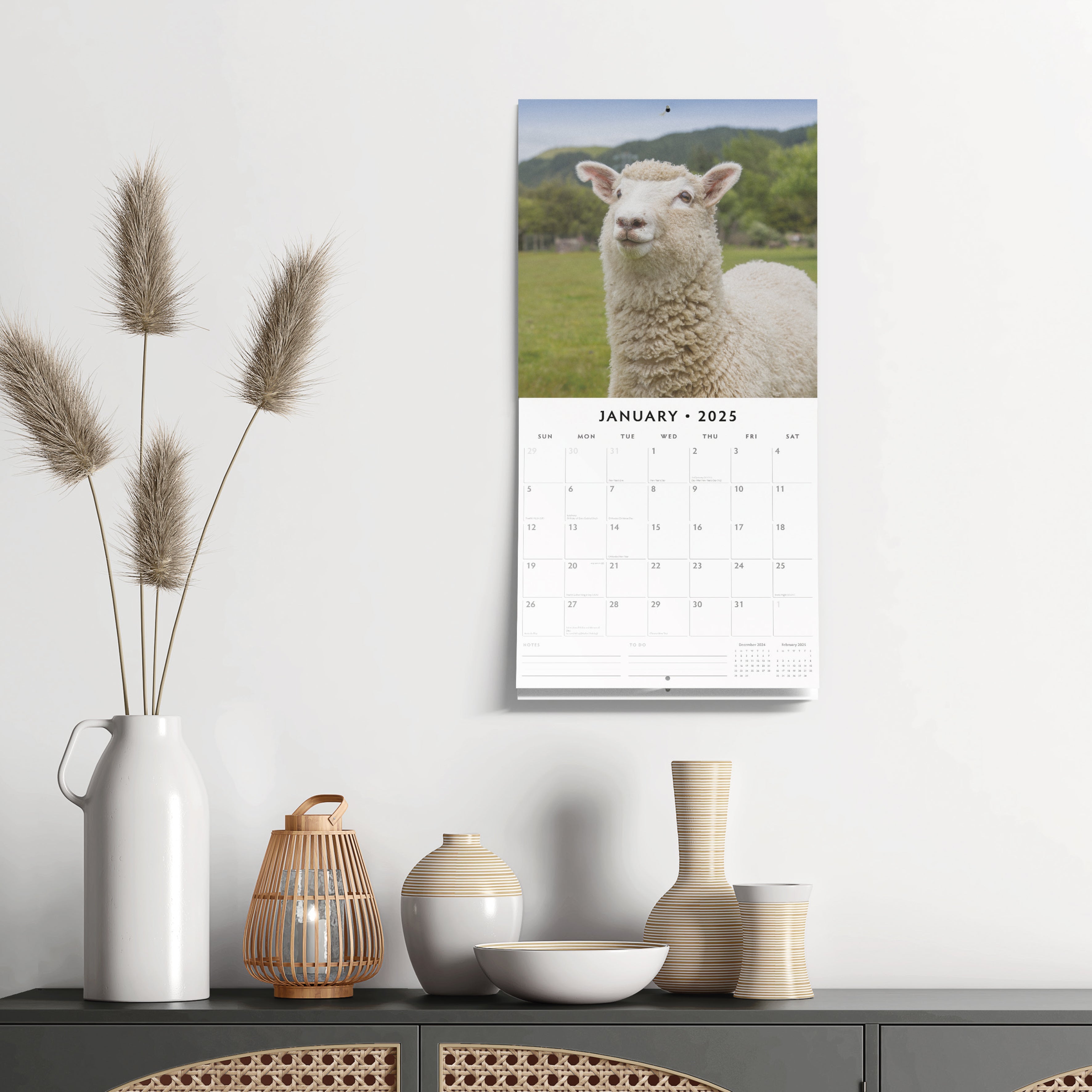 2025 Sheep - Square Wall Calendar