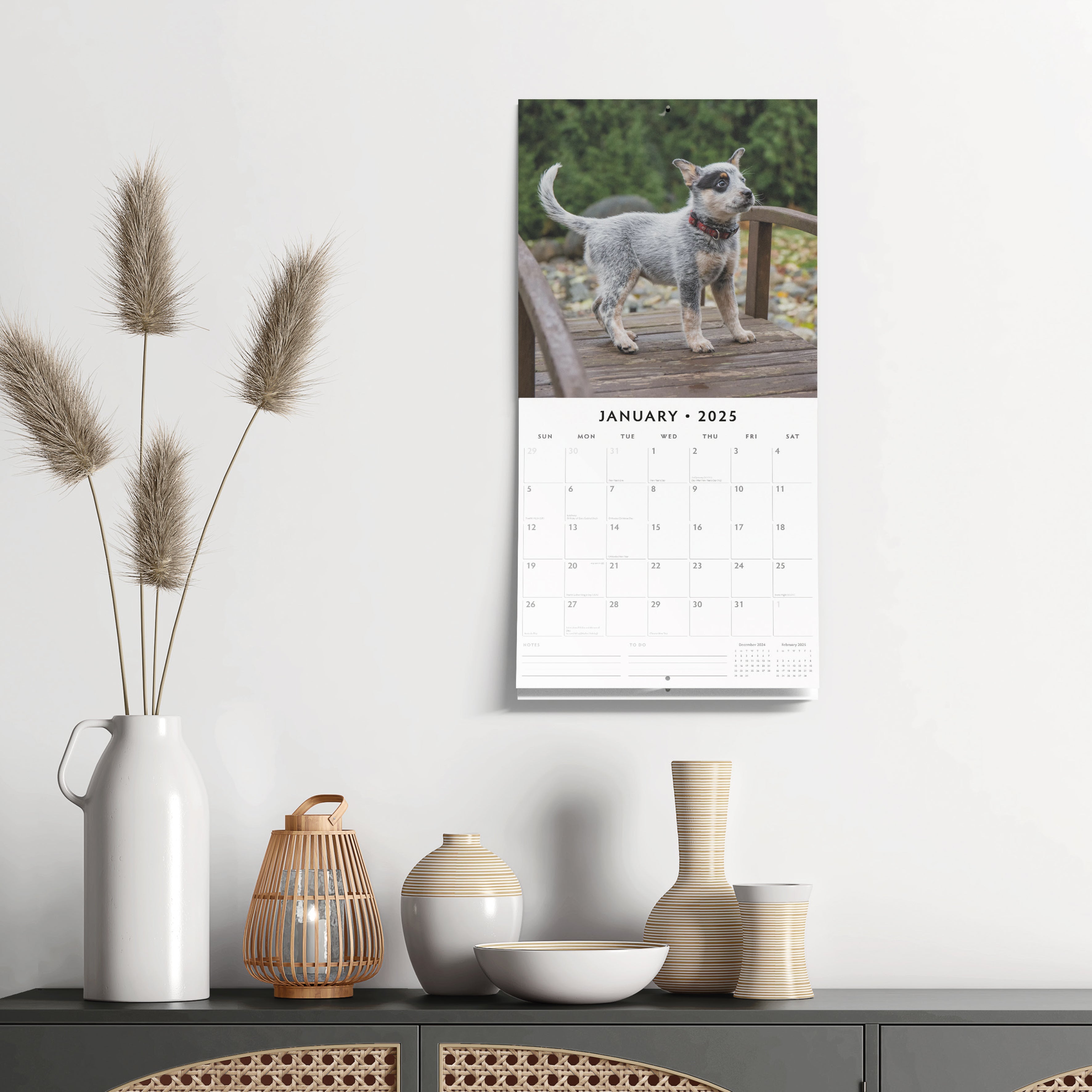 2025 Australian Cattle Dogs - Square Wall Calendar