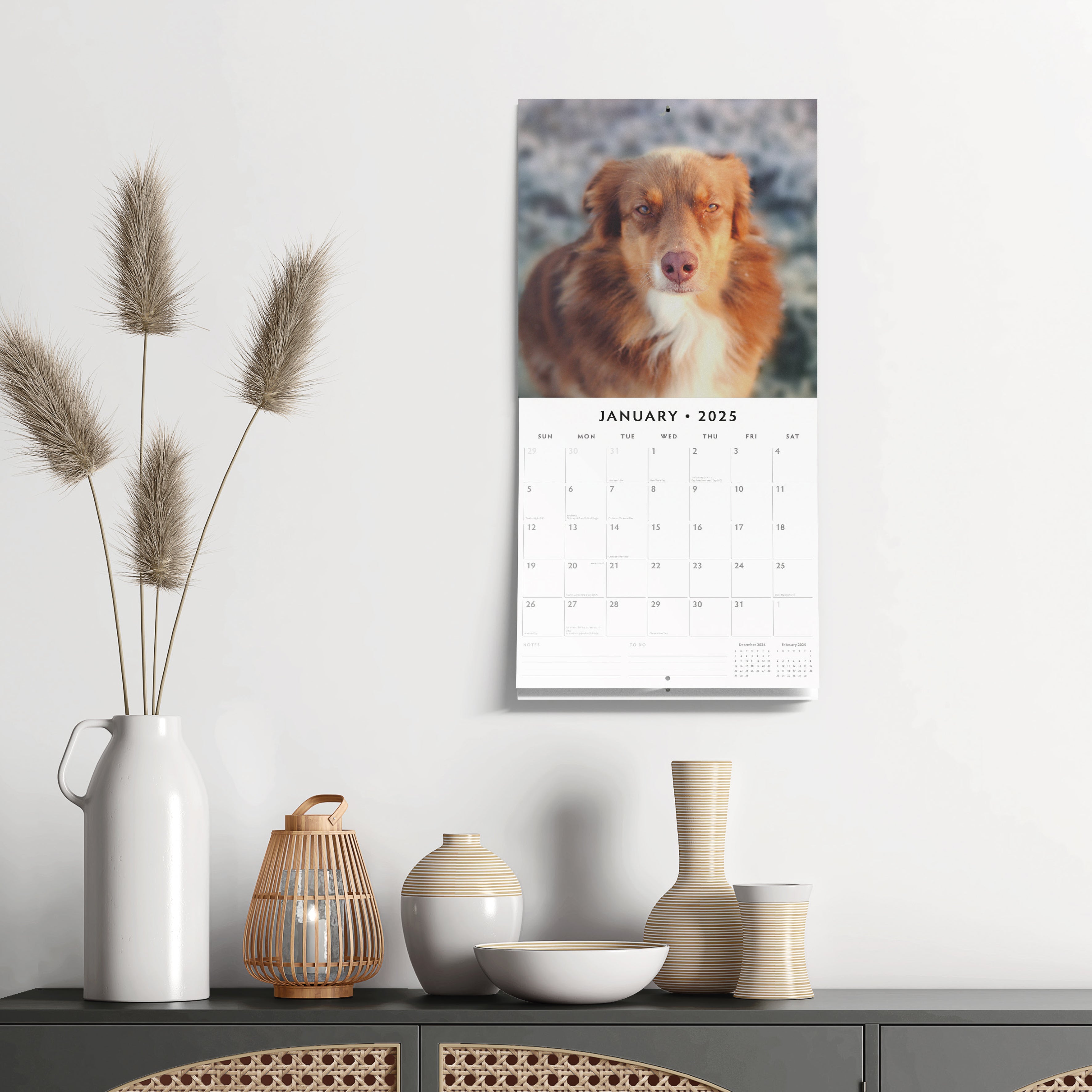 2025 Australian Shepherds - Square Wall Calendar