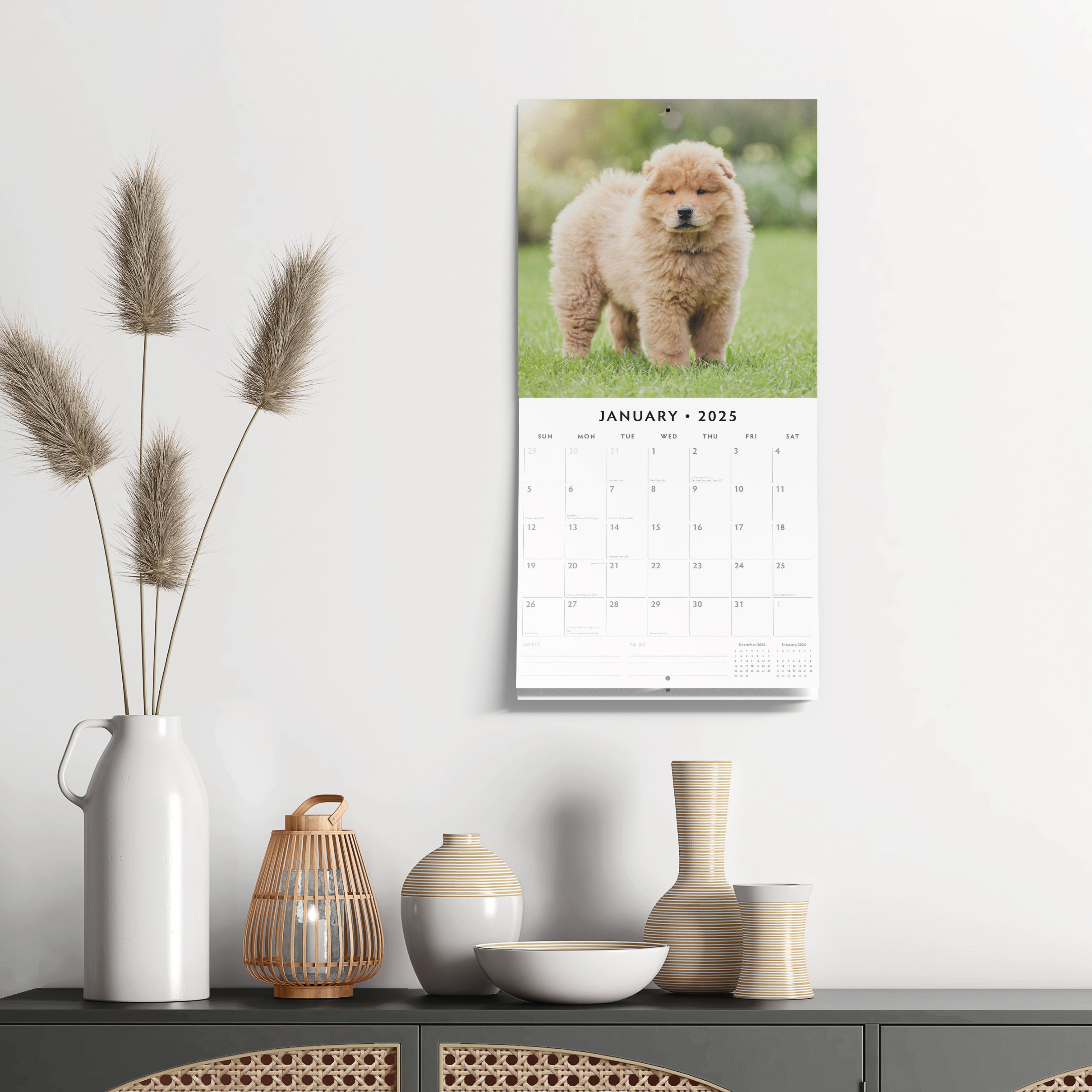 2025 Chow Chows - Square Wall Calendar