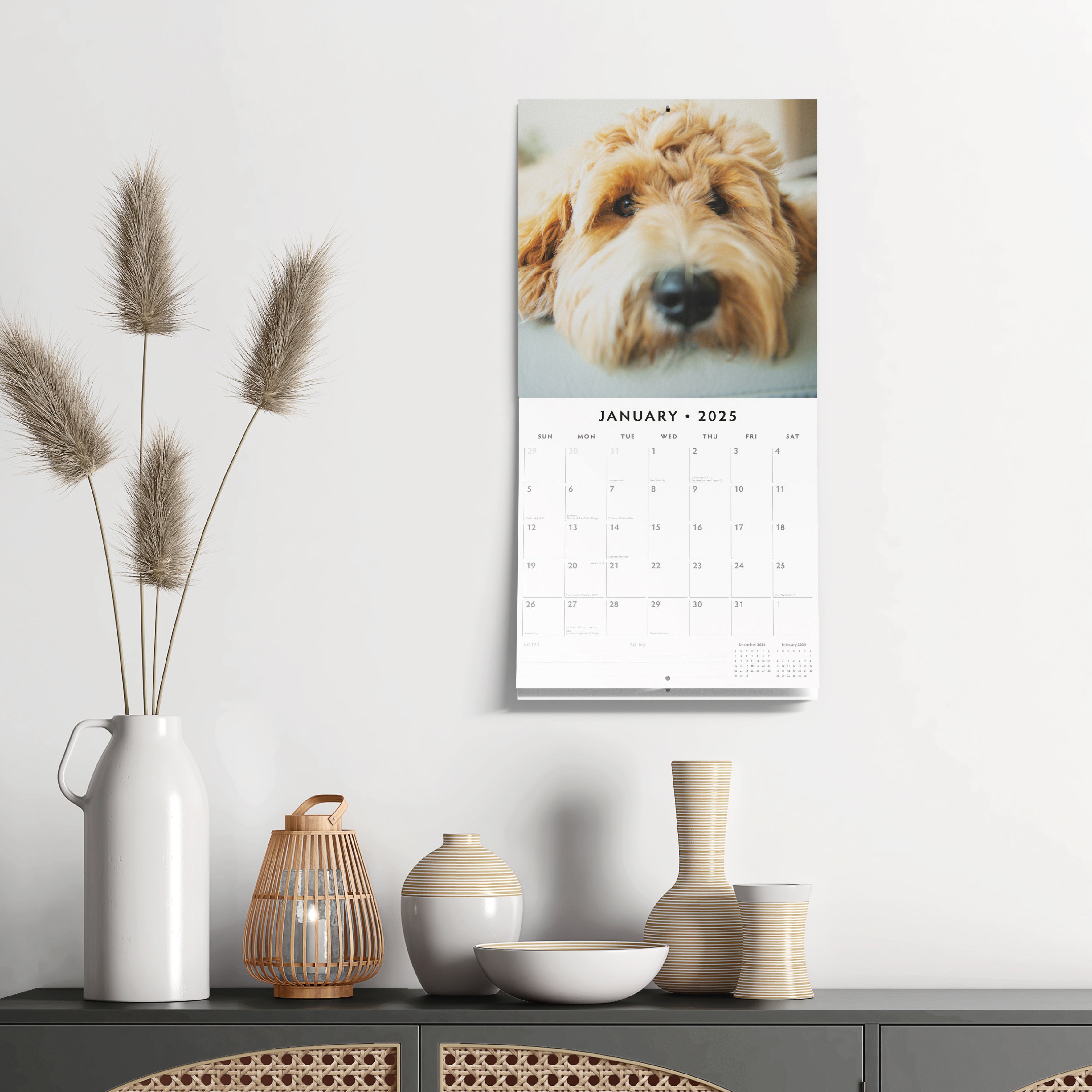 2025 Labradoodles - Square Wall Calendar