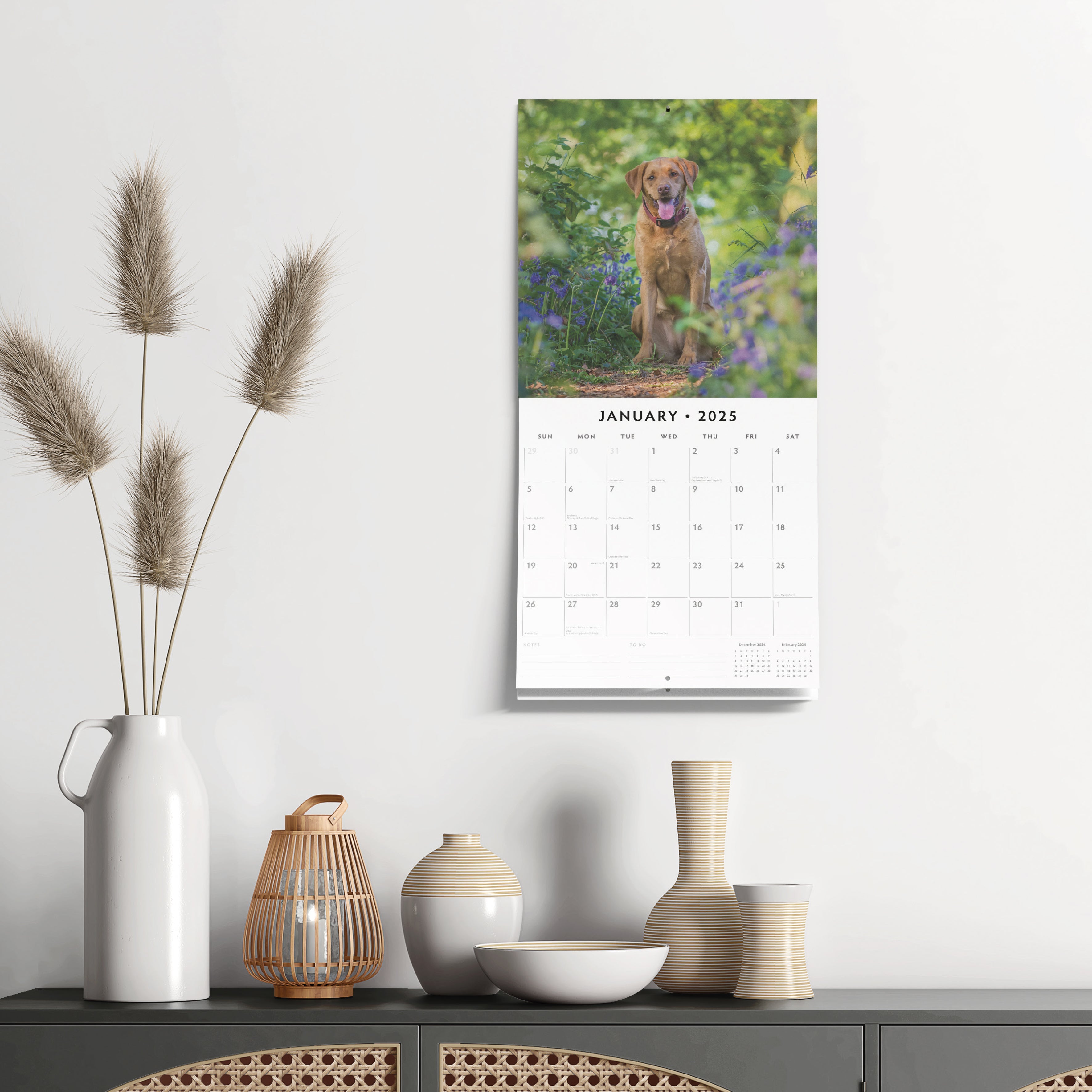 2025 Labrador Retrievers - Square Wall Calendar