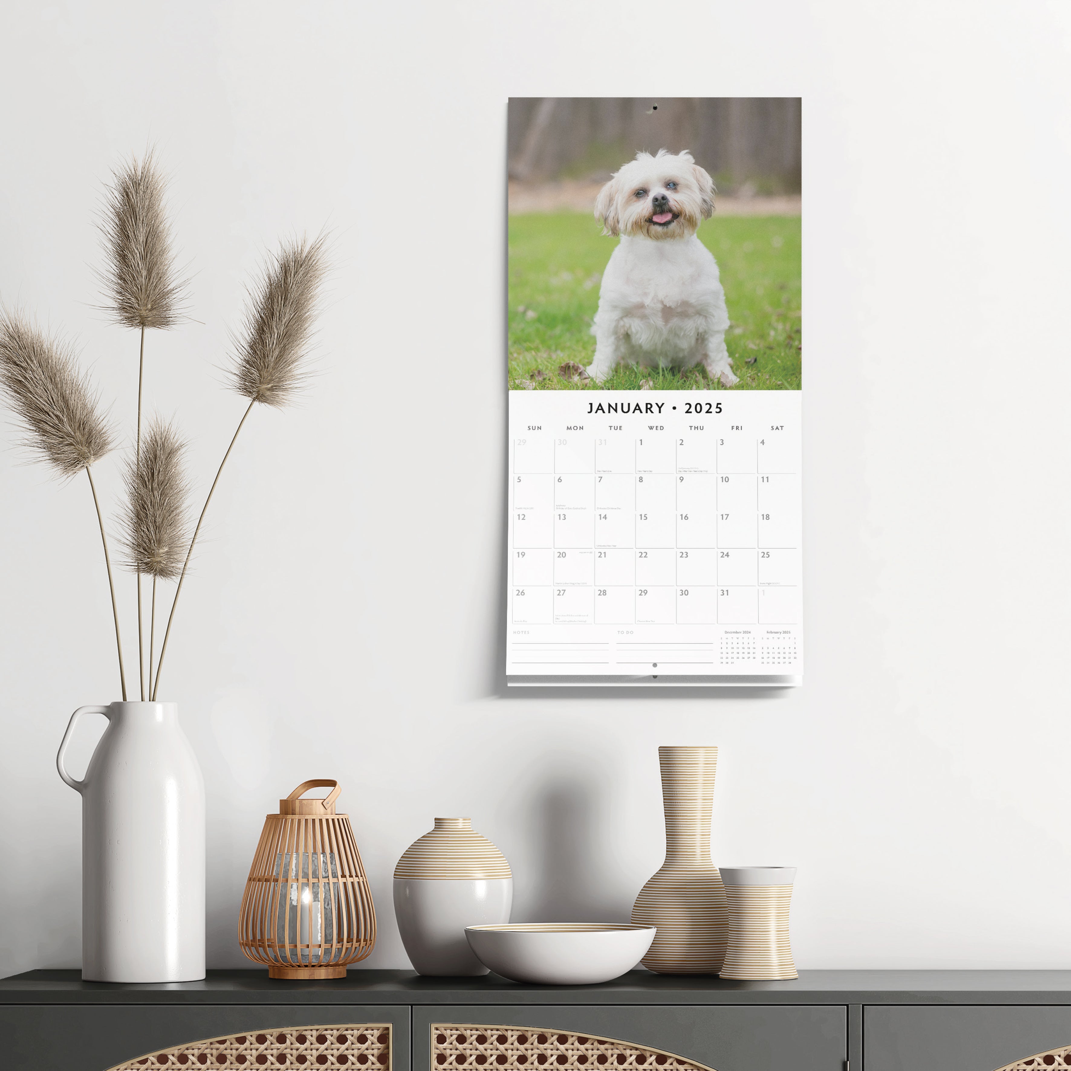 2025 Shih Tzu - Square Wall Calendar