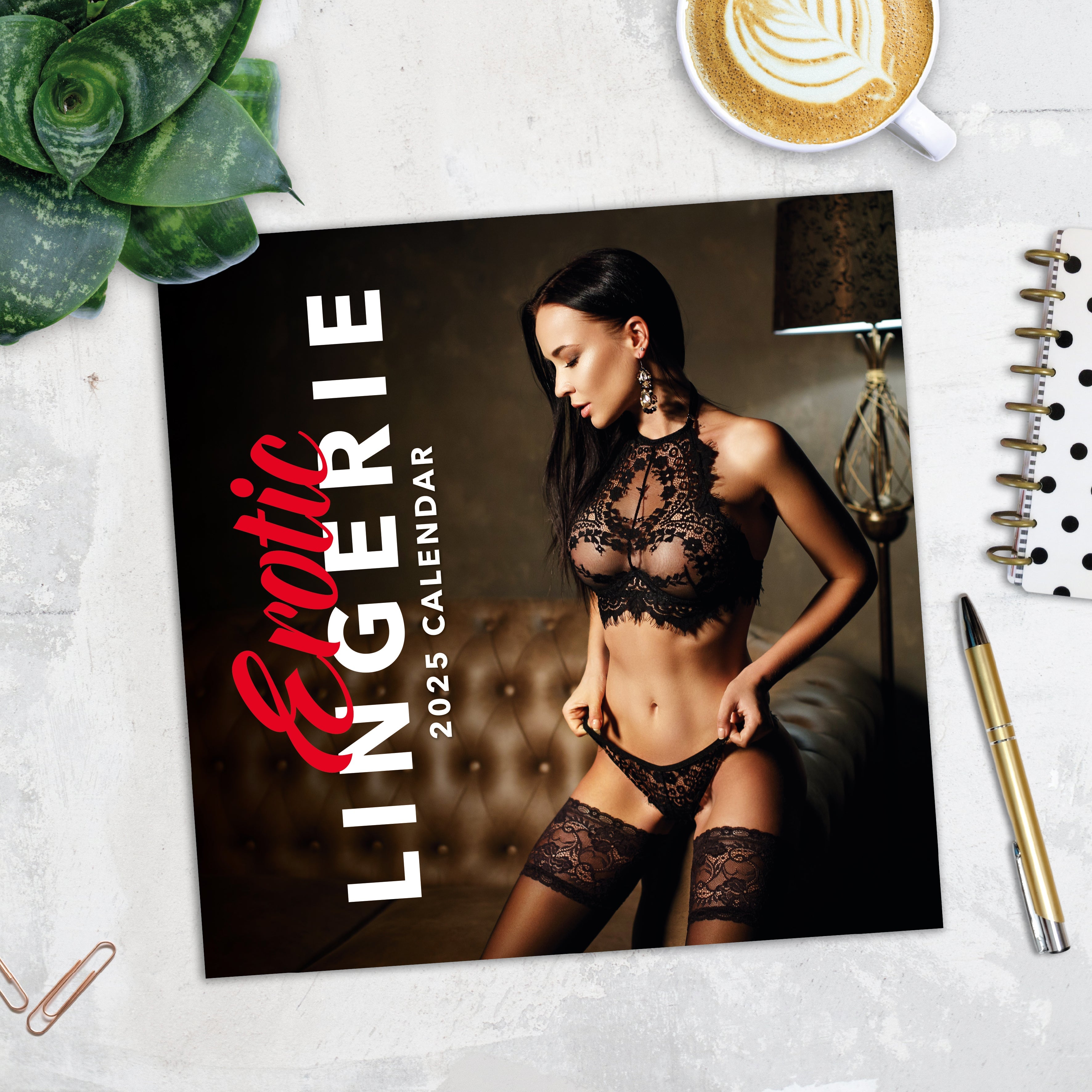 2025 Erotic Lingerie - Square Wall Calendar