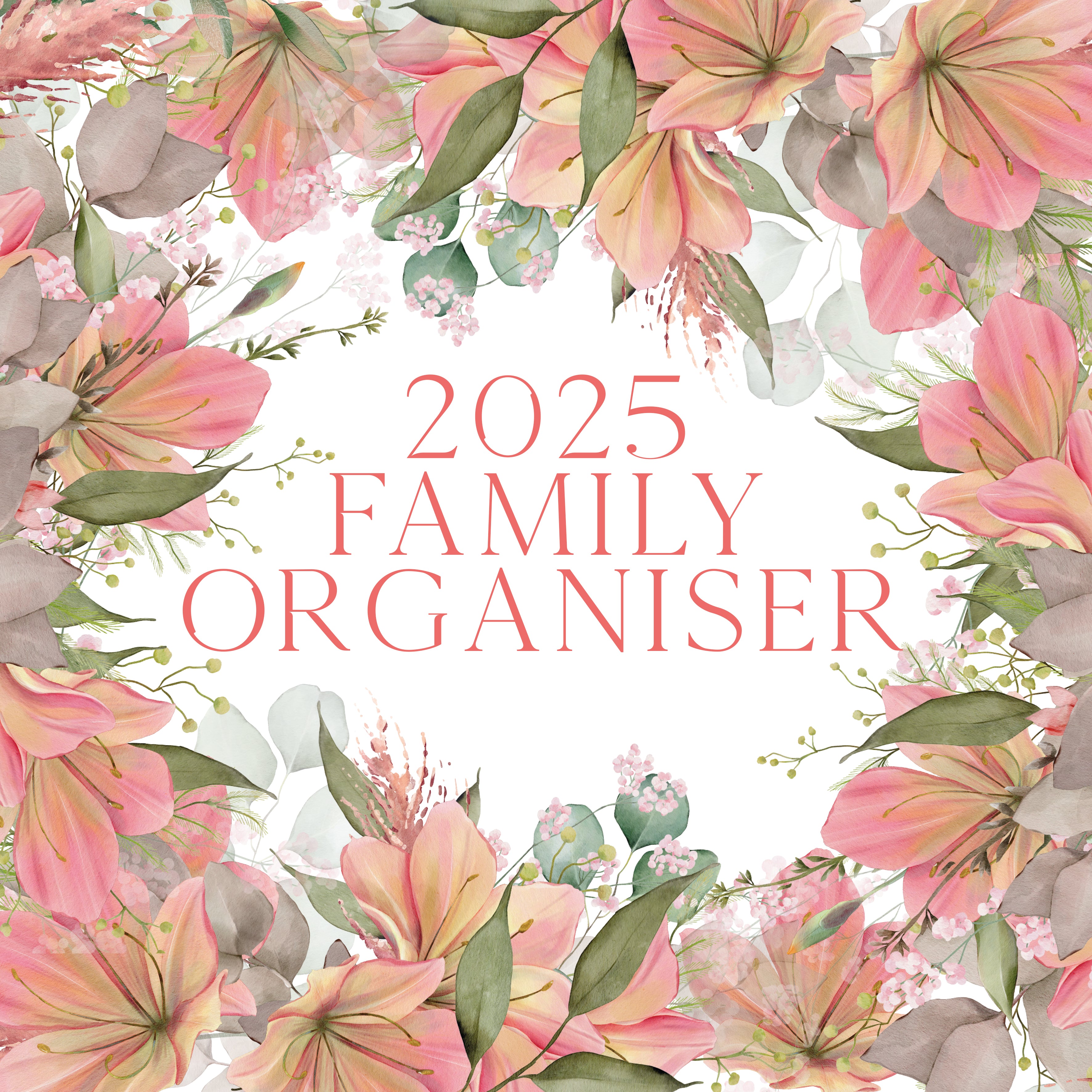 2025 Family Organiser - Square Wall Calendar