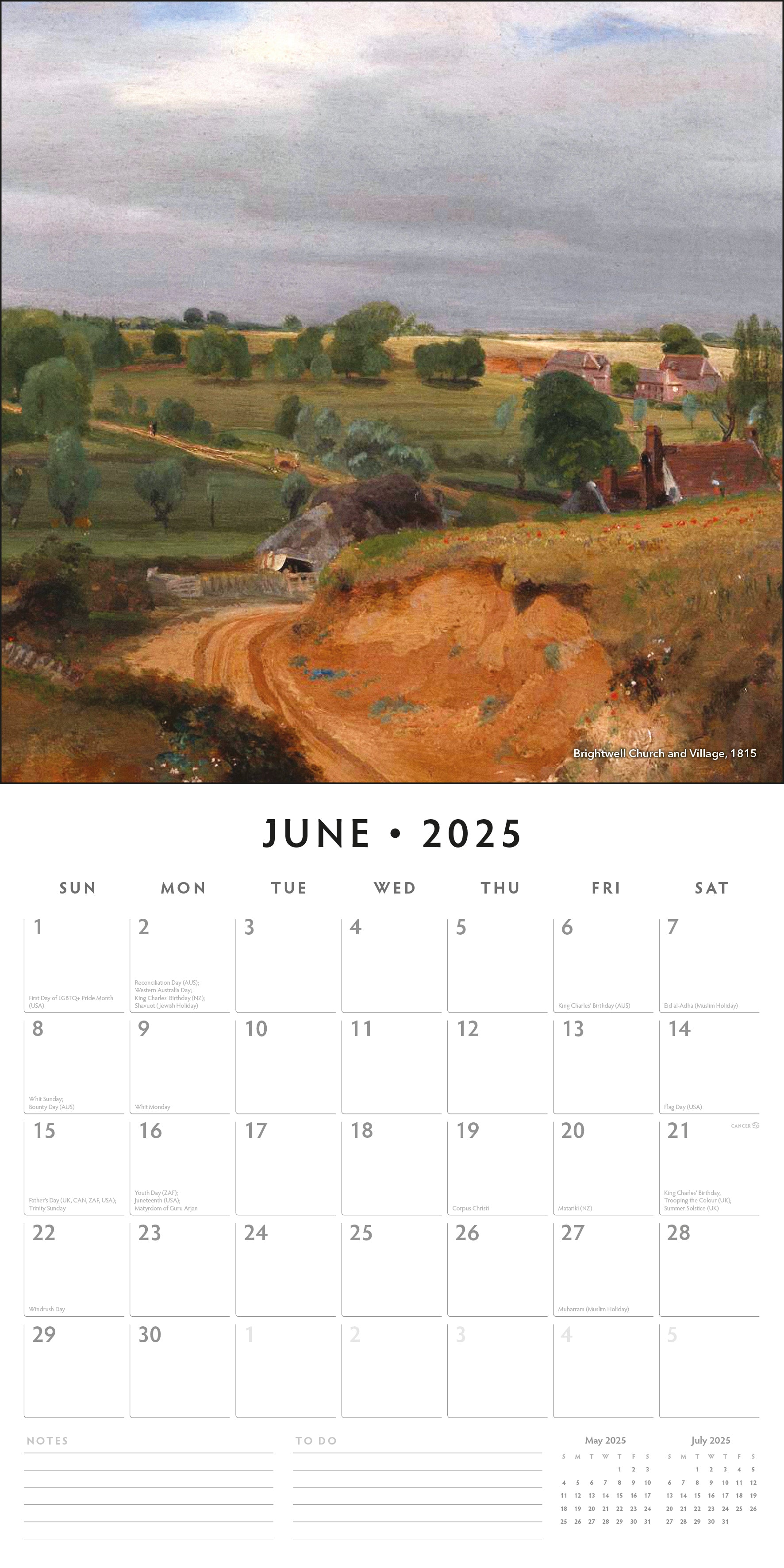 2025 Constable - Square Wall Calendar