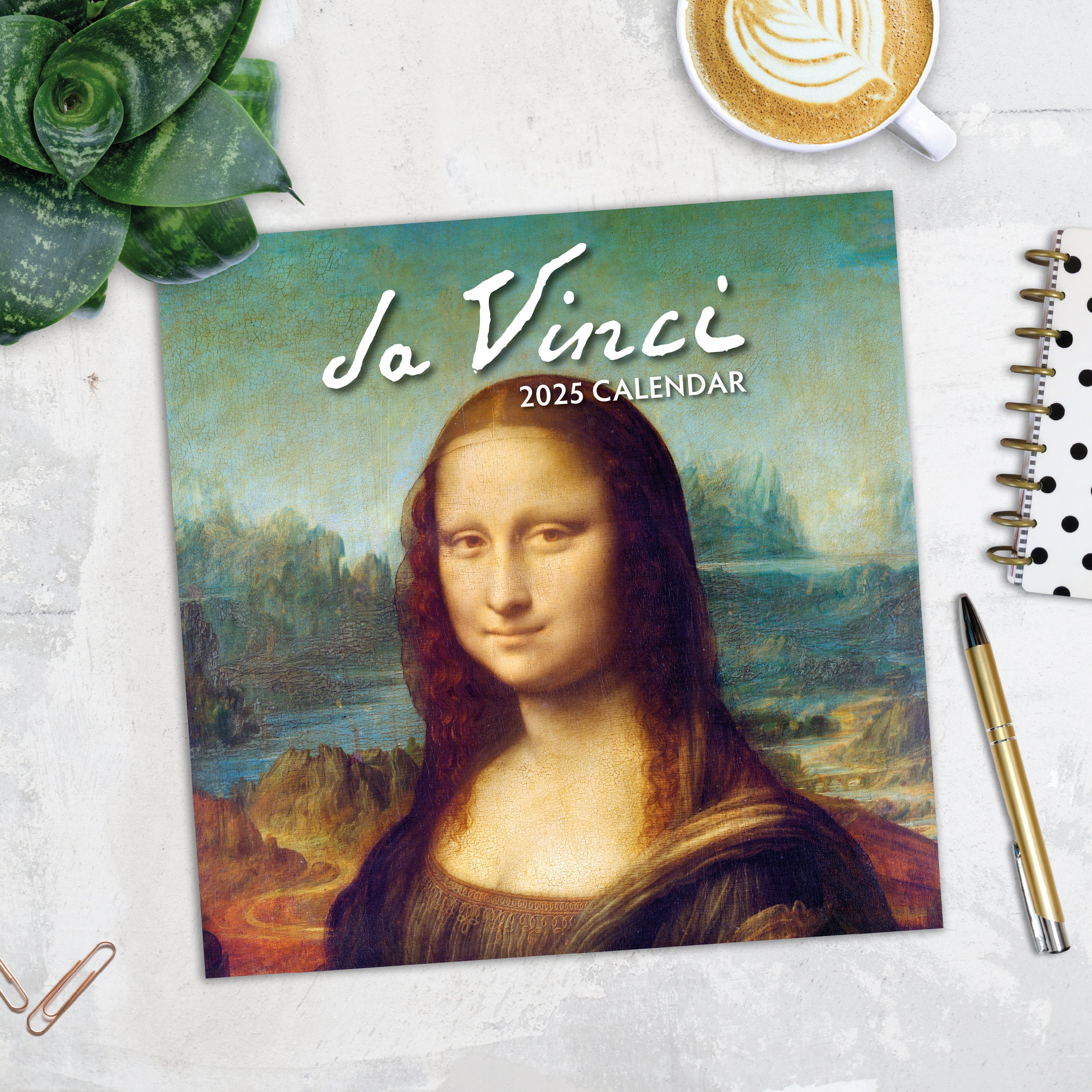 2025 Da Vinci - Square Wall Calendar