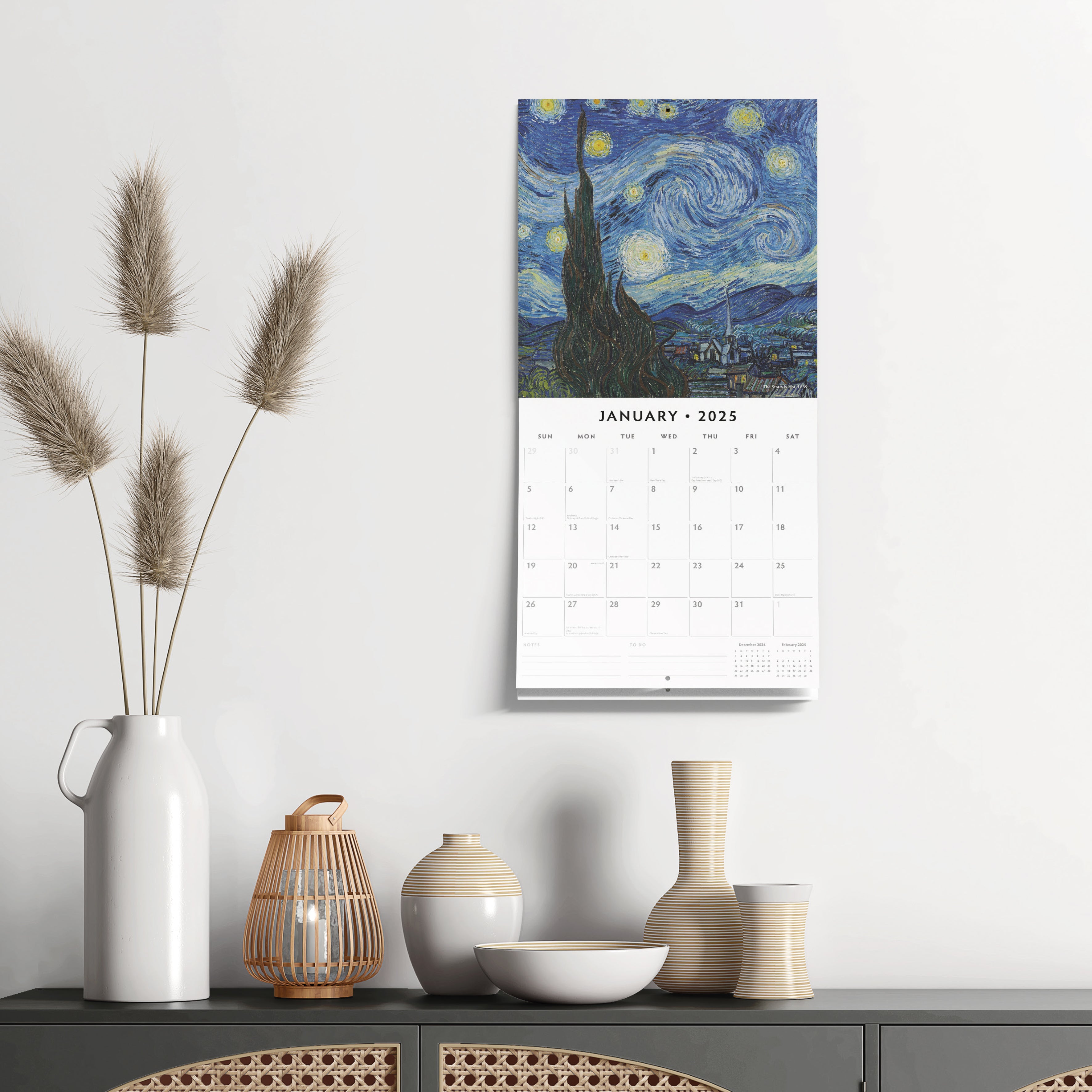 2025 Vincent Van Gogh - Square Wall Calendar