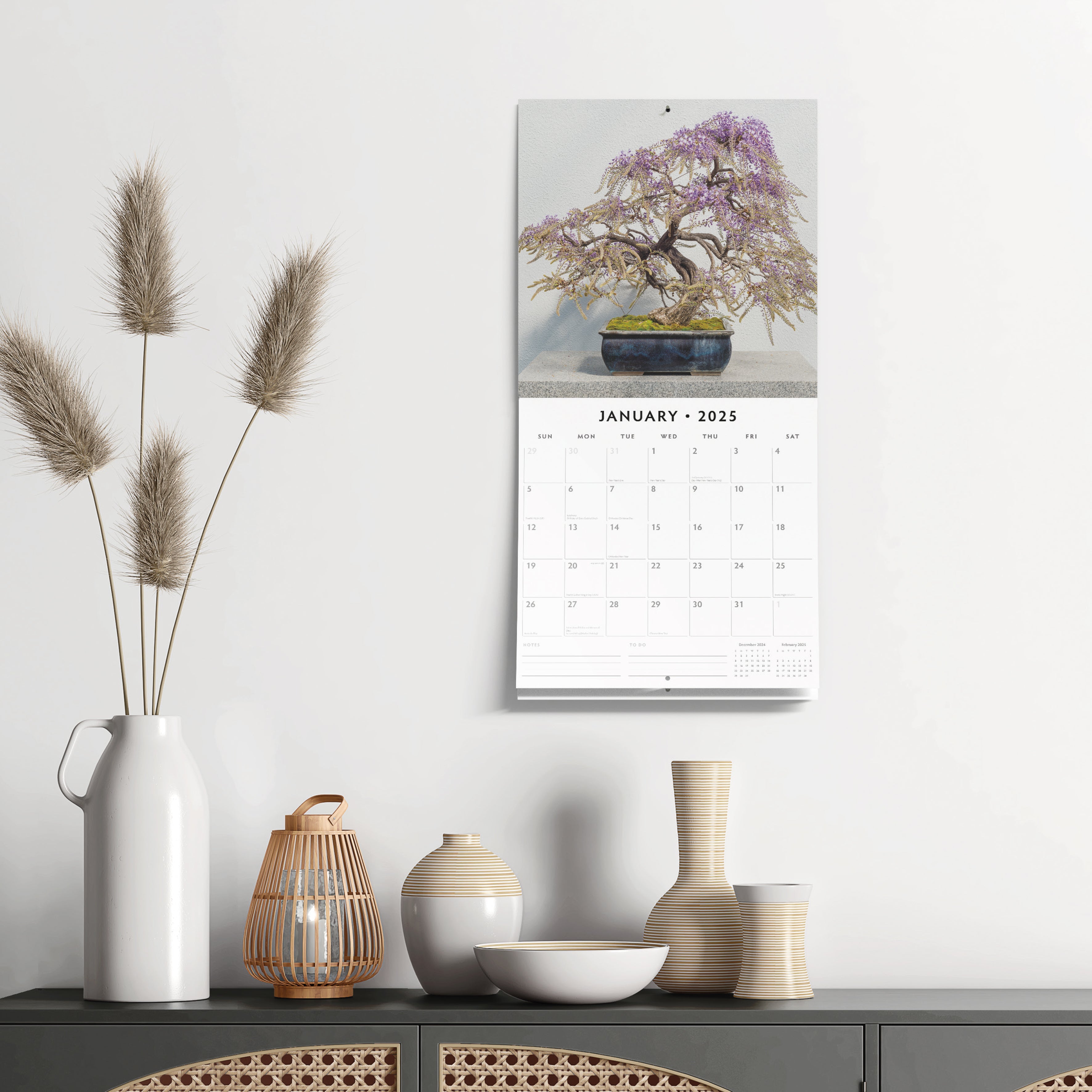 2025 Bonsai - Square Wall Calendar