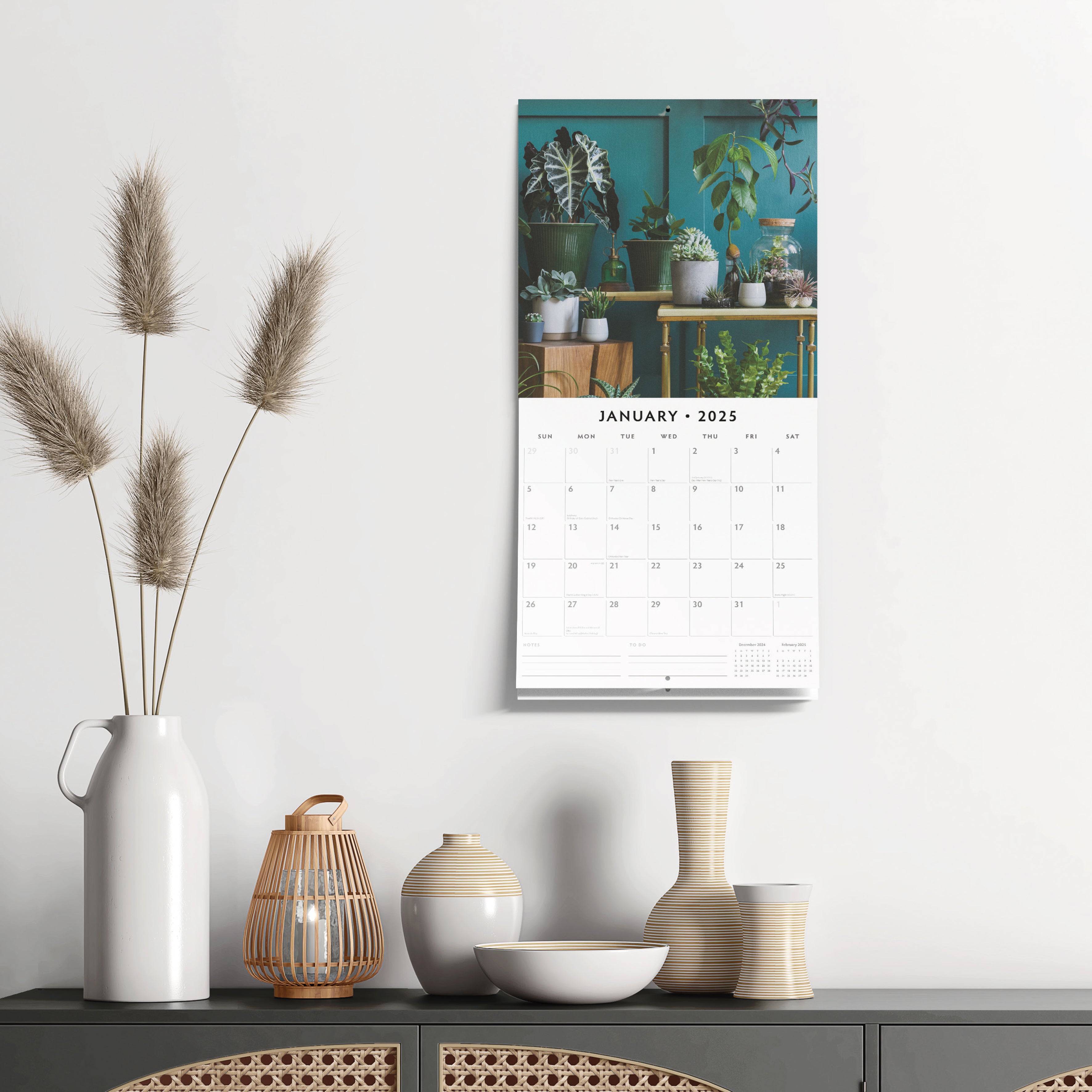 2025 House Plants - Square Wall Calendar