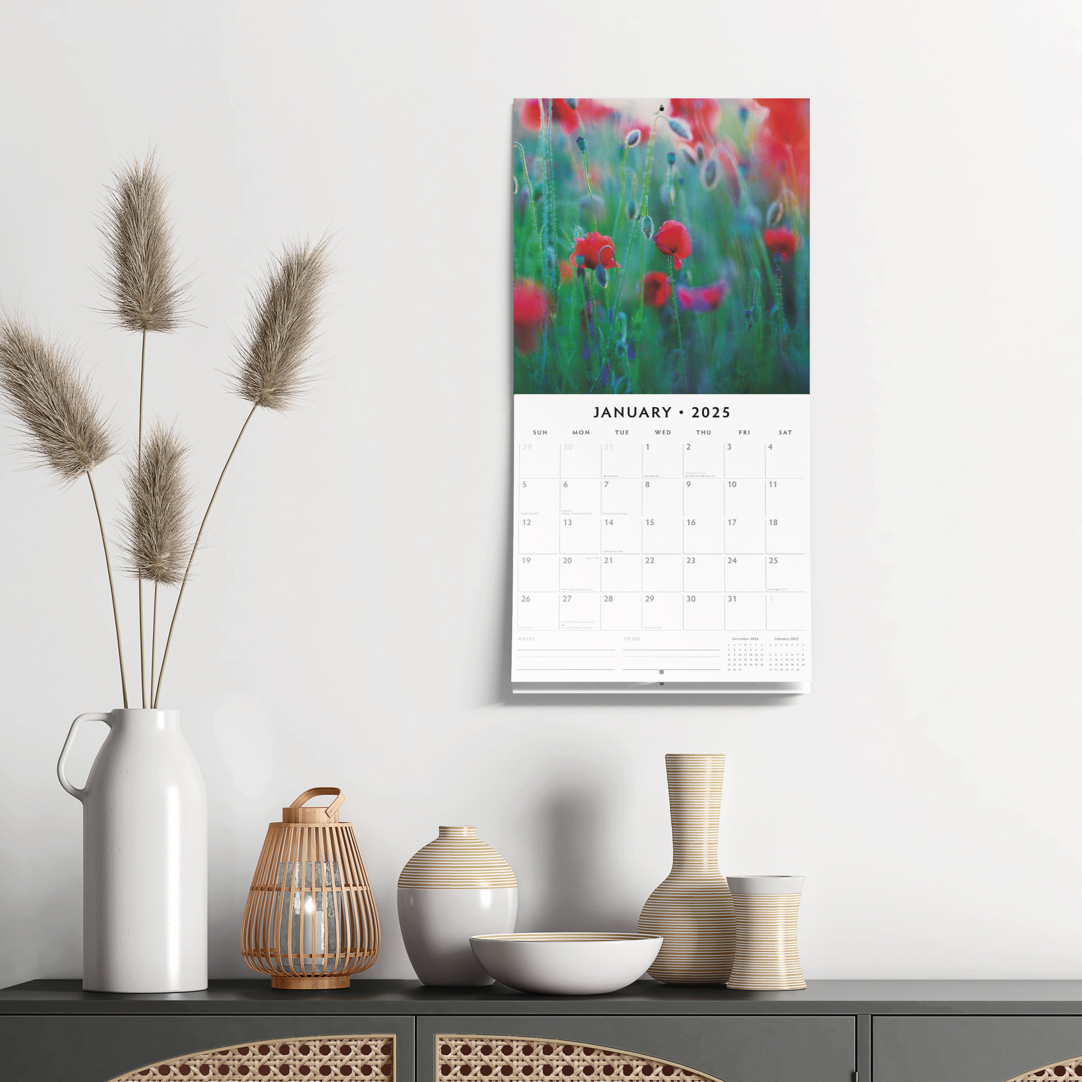 2025 Wild Flowers - Square Wall Calendar