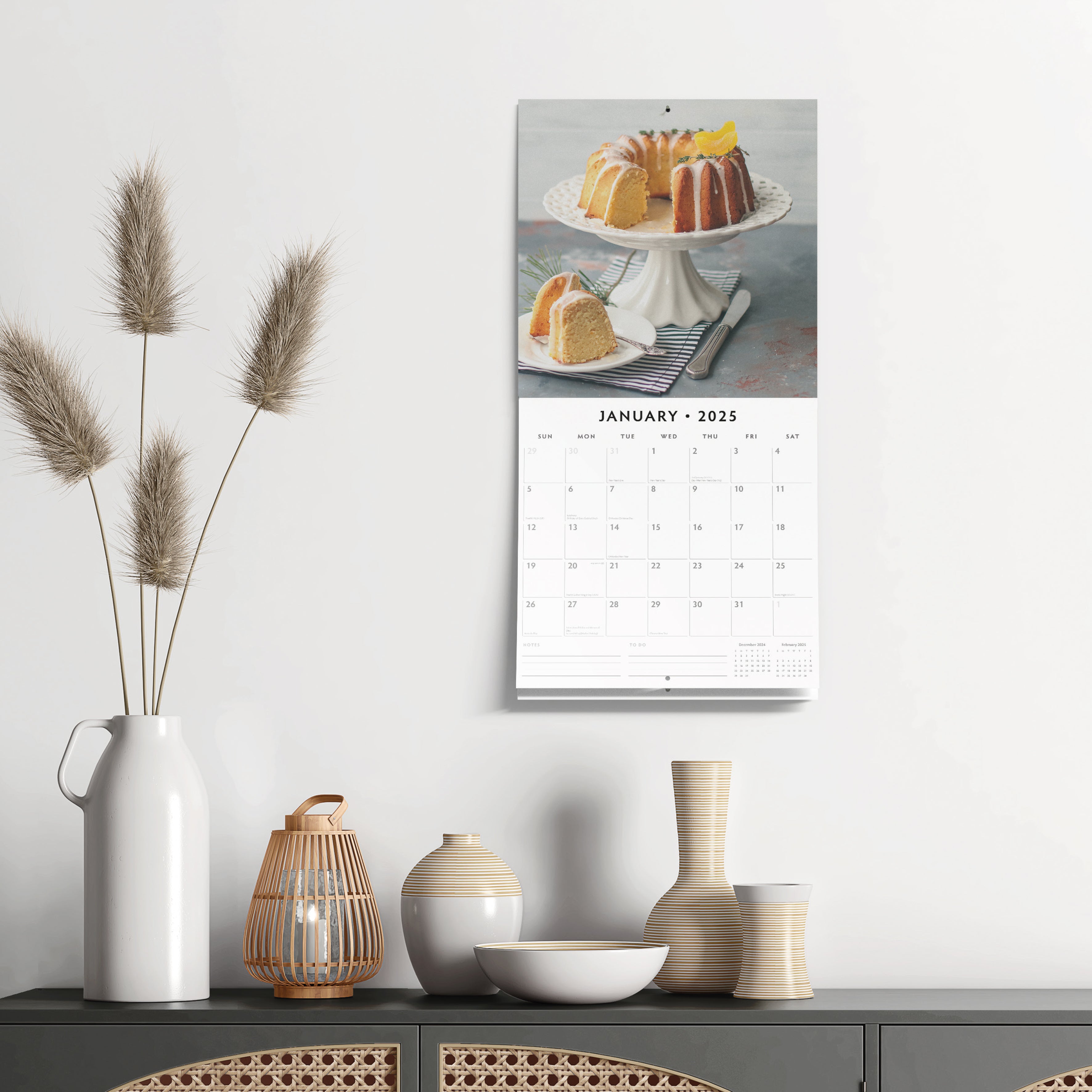 2025 Baking - Square Wall Calendar