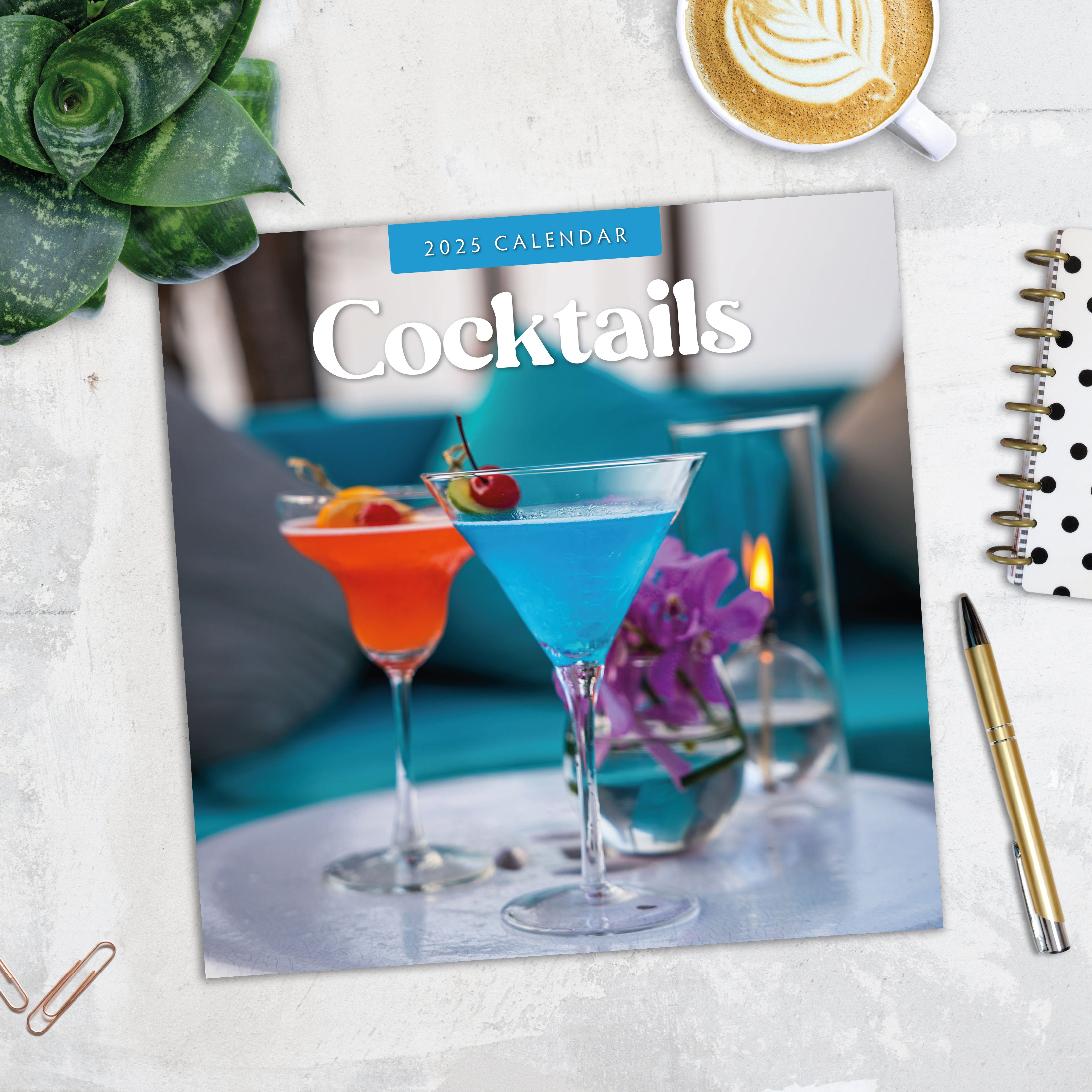 2025 Cocktails - Square Wall Calendar