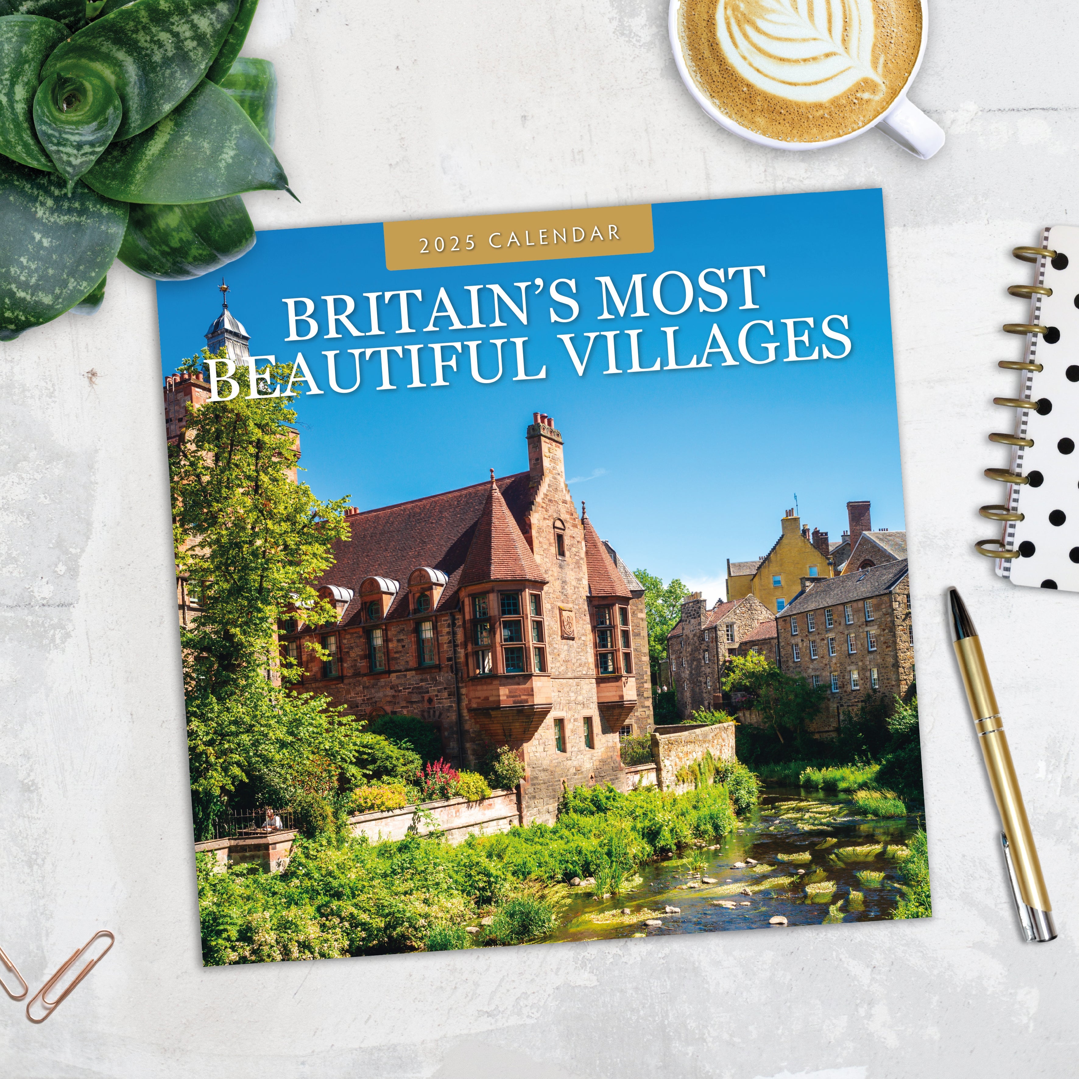 2025 Britain's Most Beautiful Villages - Square Wall Calendar